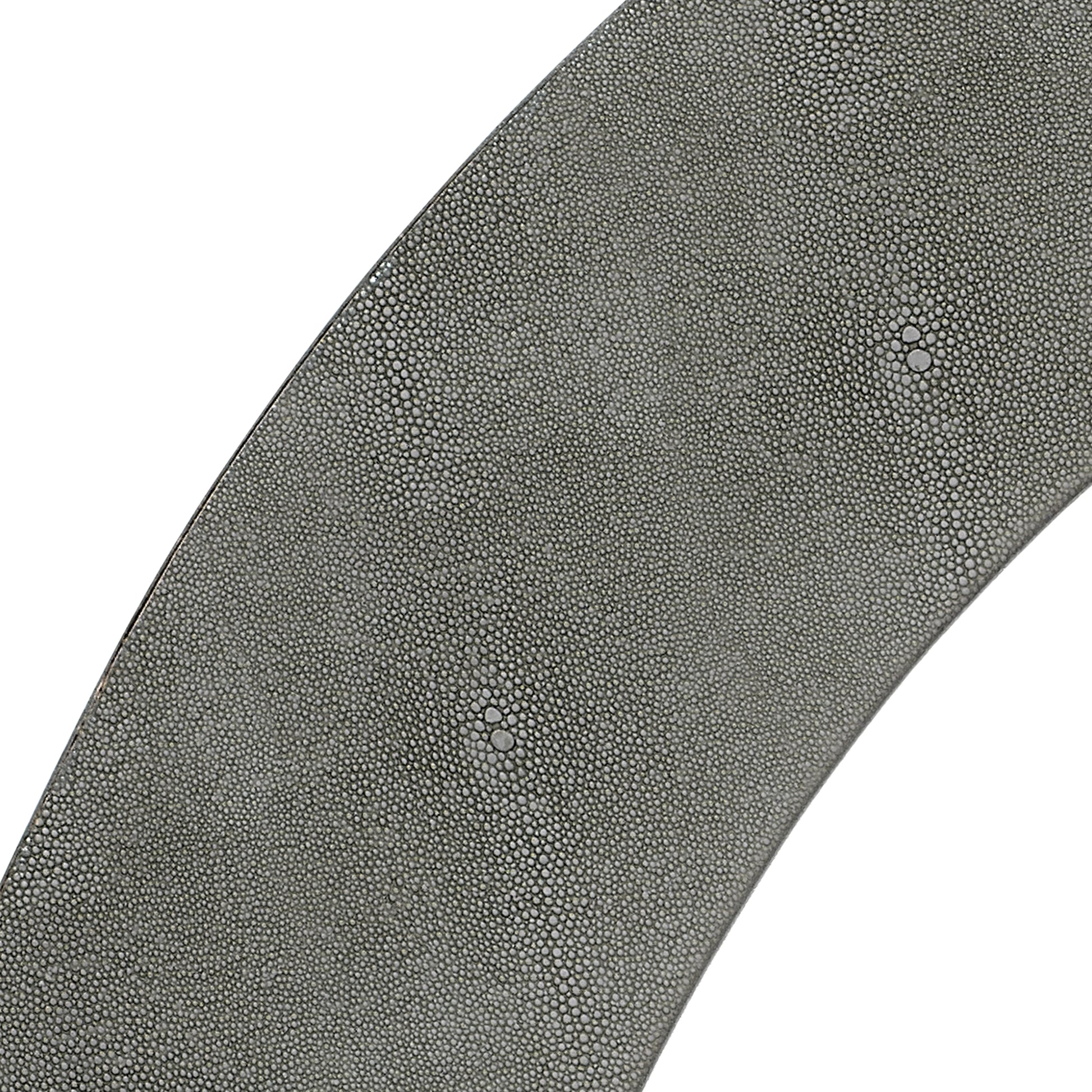Chester Shagreen Round Mirror by Jamie Young