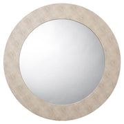 Chester Shagreen Round Mirror by Jamie Young