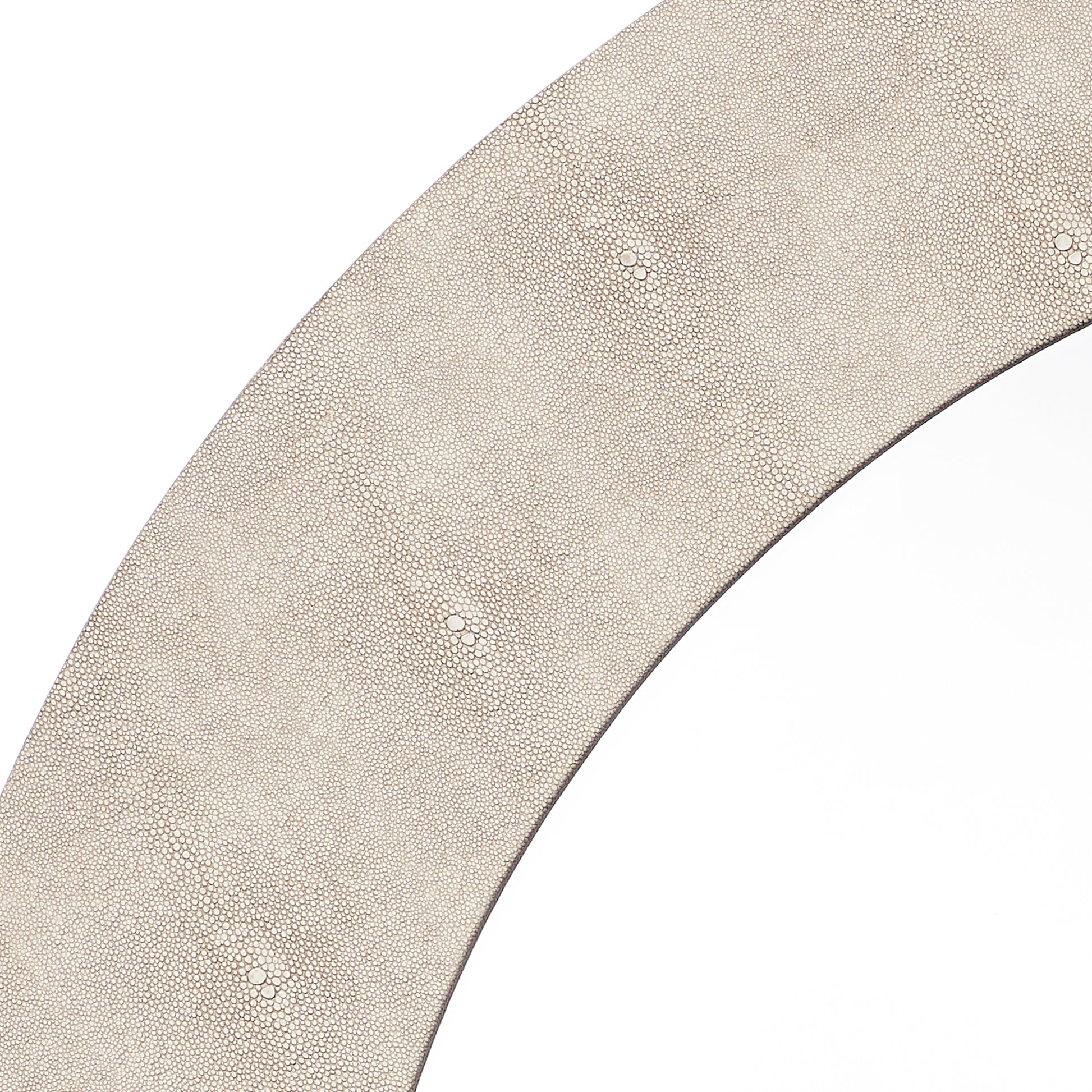 Chester Shagreen Round Mirror by Jamie Young