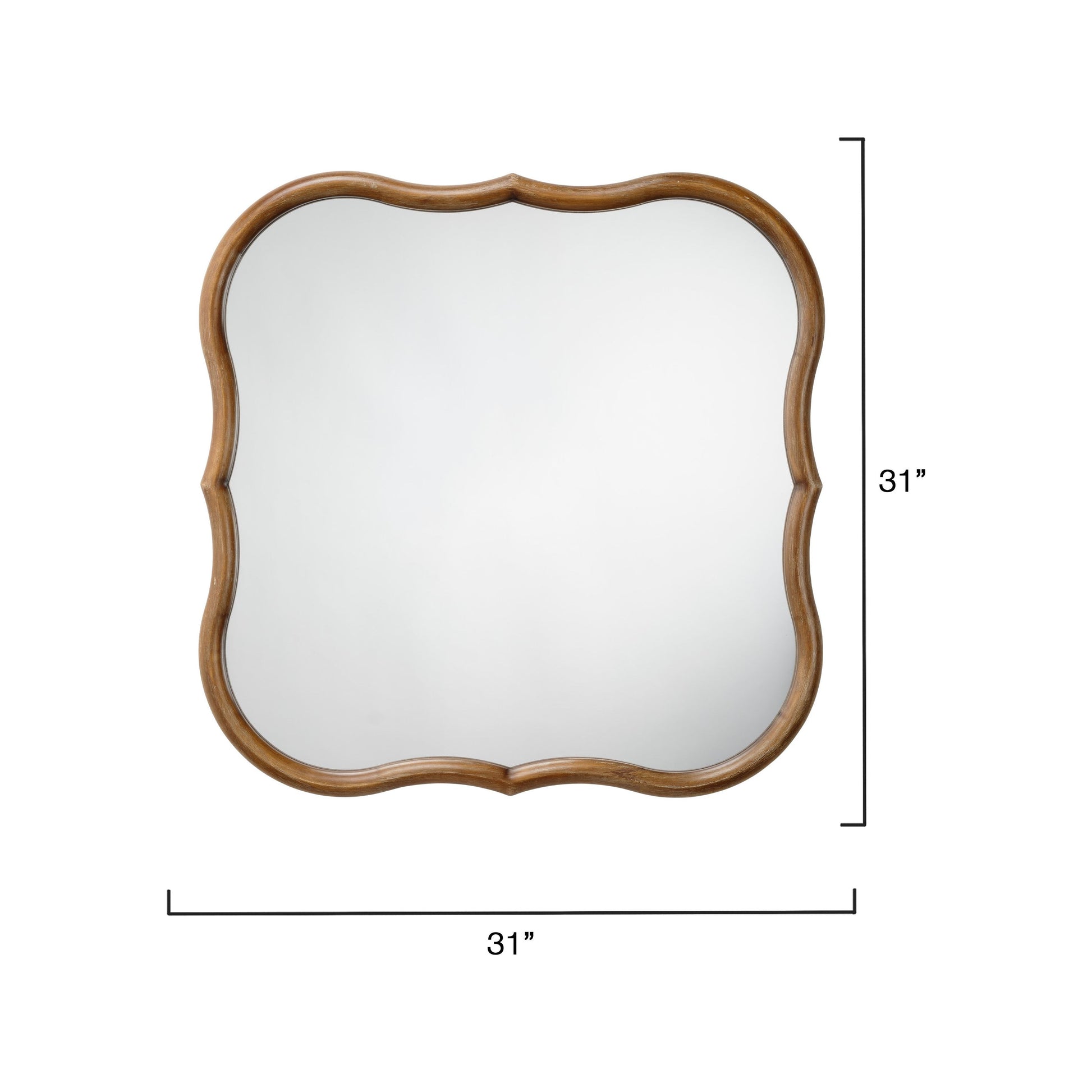 Daisy Wood Wall Mirror by Jamie Young
