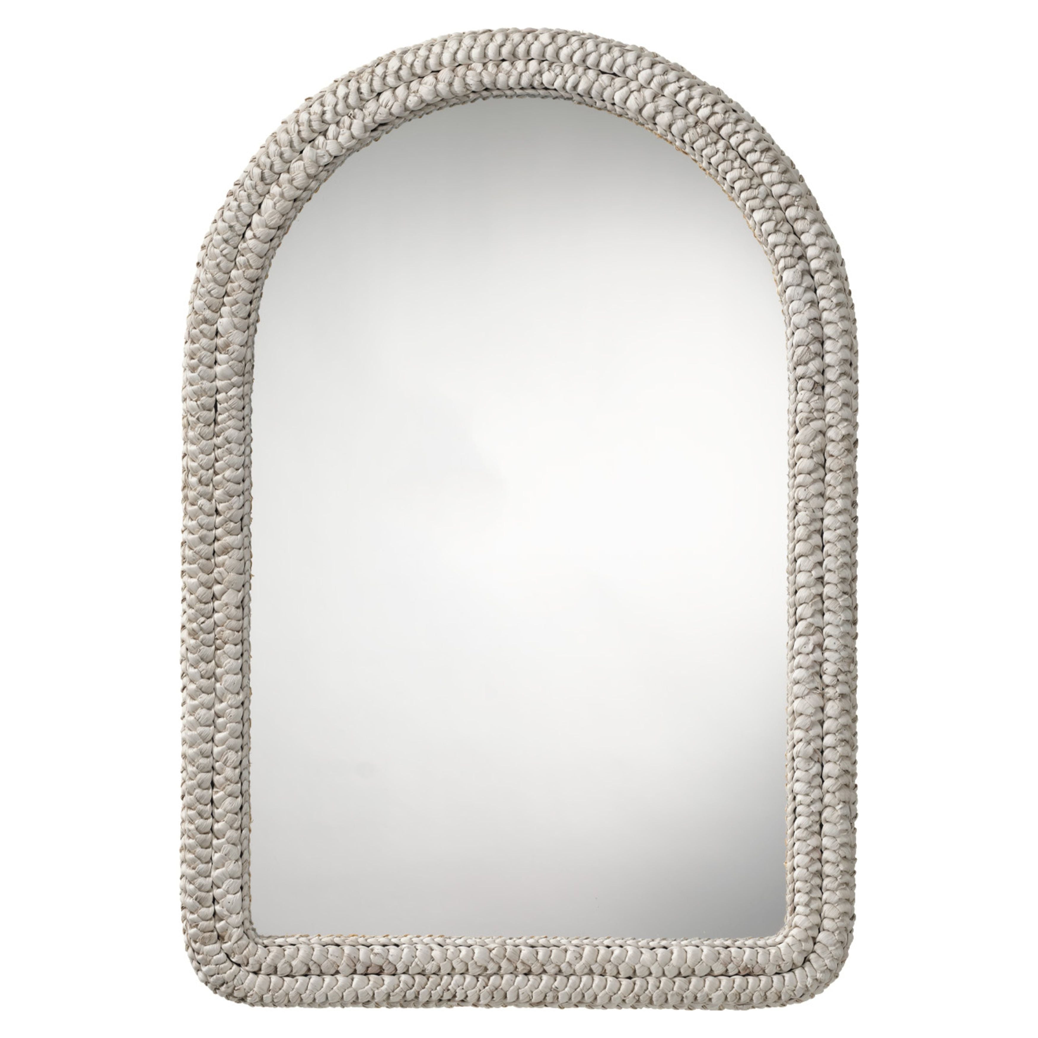 Grain Woven Corngrass Arch Wall Mirror by Jamie Young
