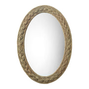 Lark Braided Seagrass Oval Mirror by Jamie Young