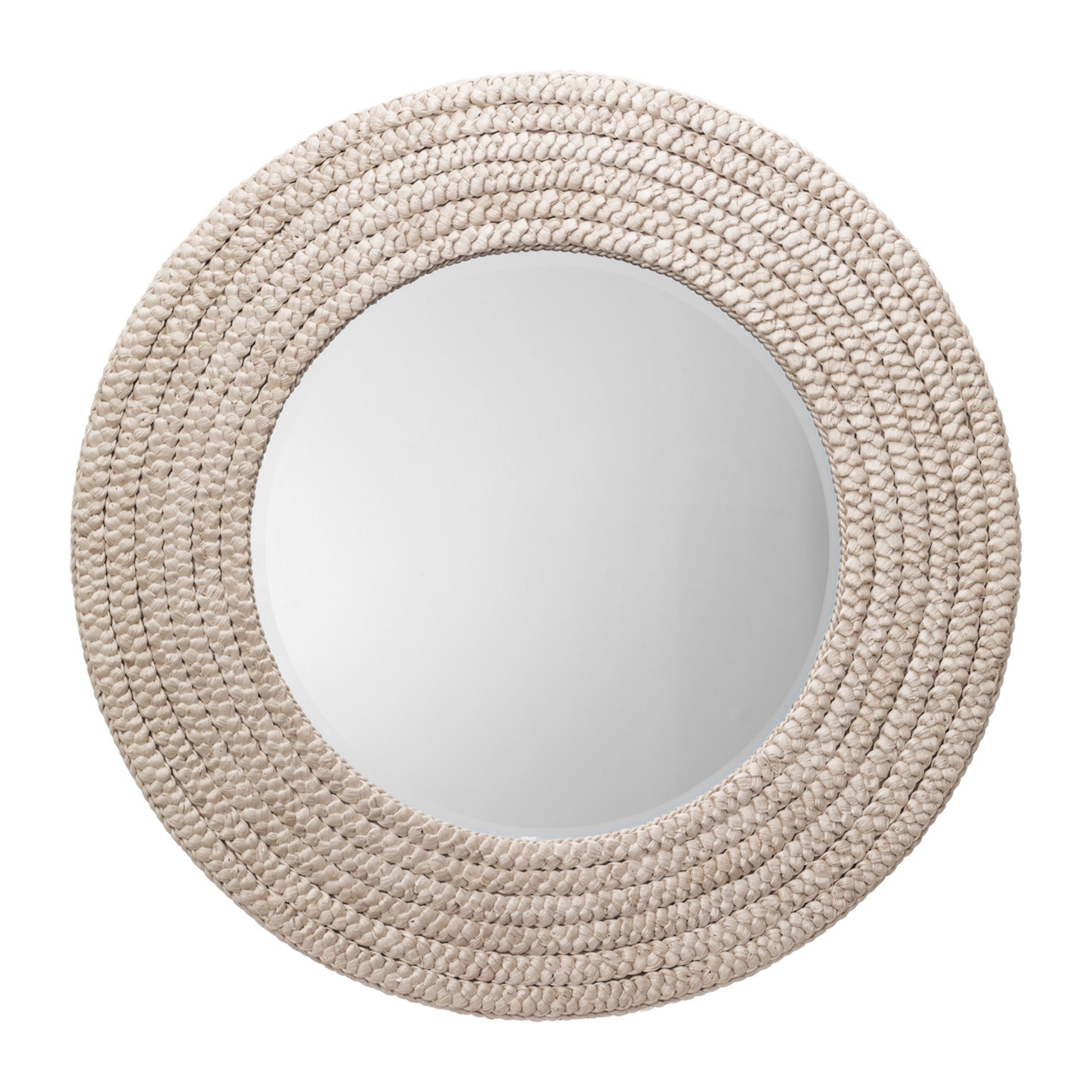 Meadow Seagrass Round Mirror by Jamie Young