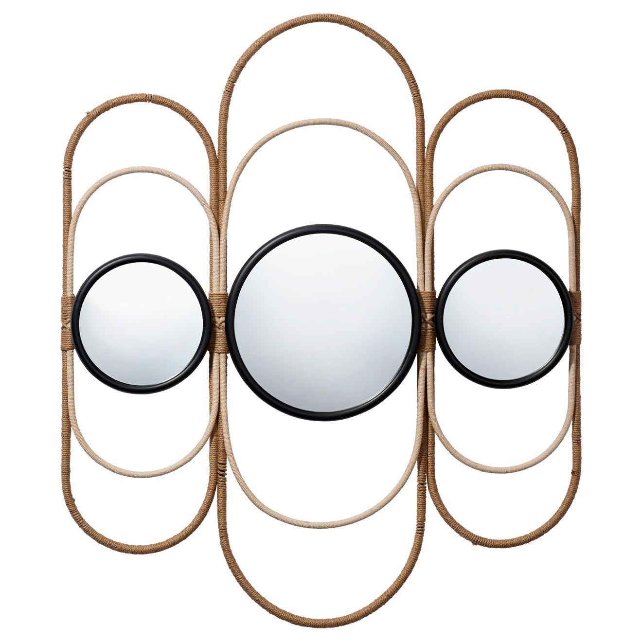 Milo Decorative Jute Mirror by Jamie Young