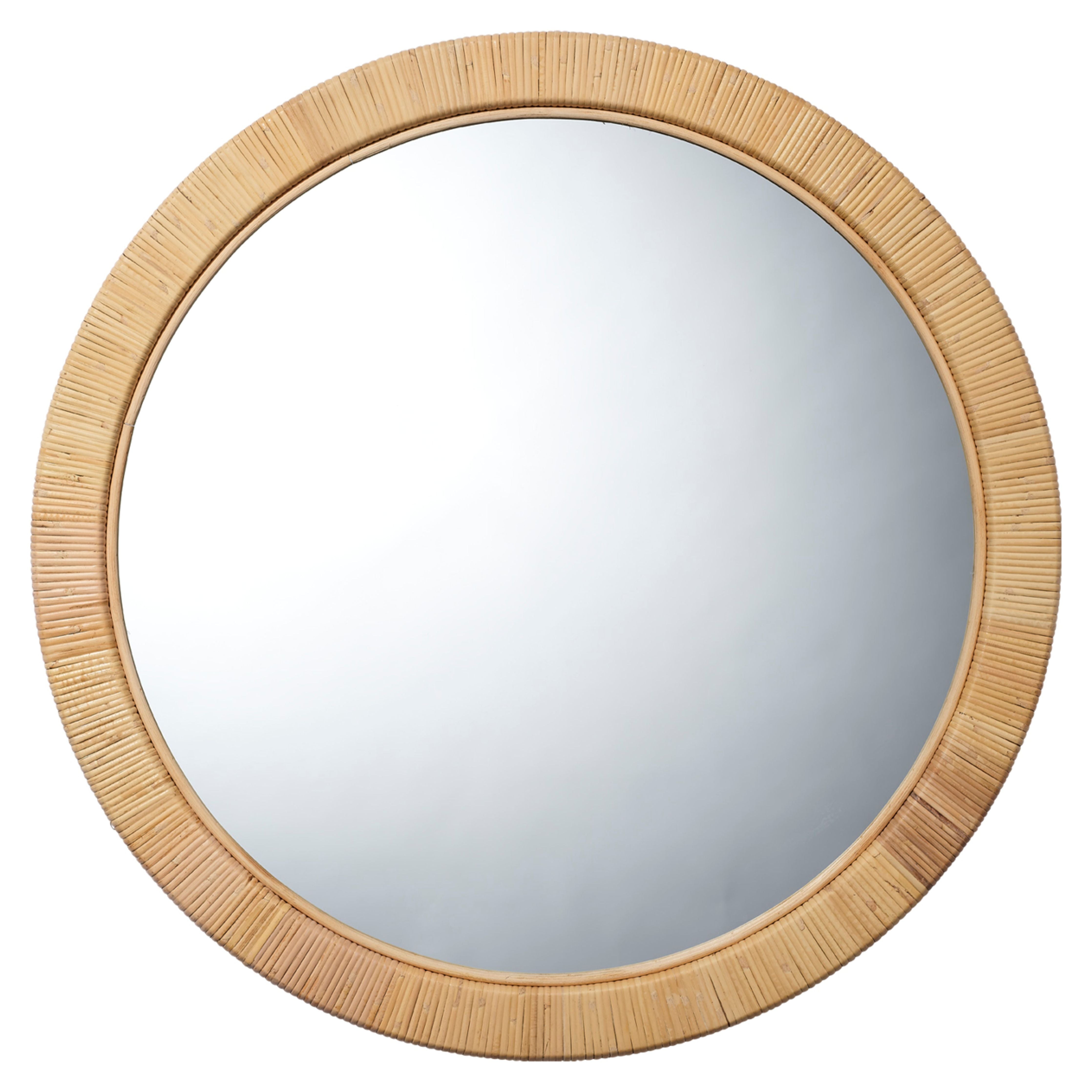 Ohana Rattan Round Mirror by Jamie Young