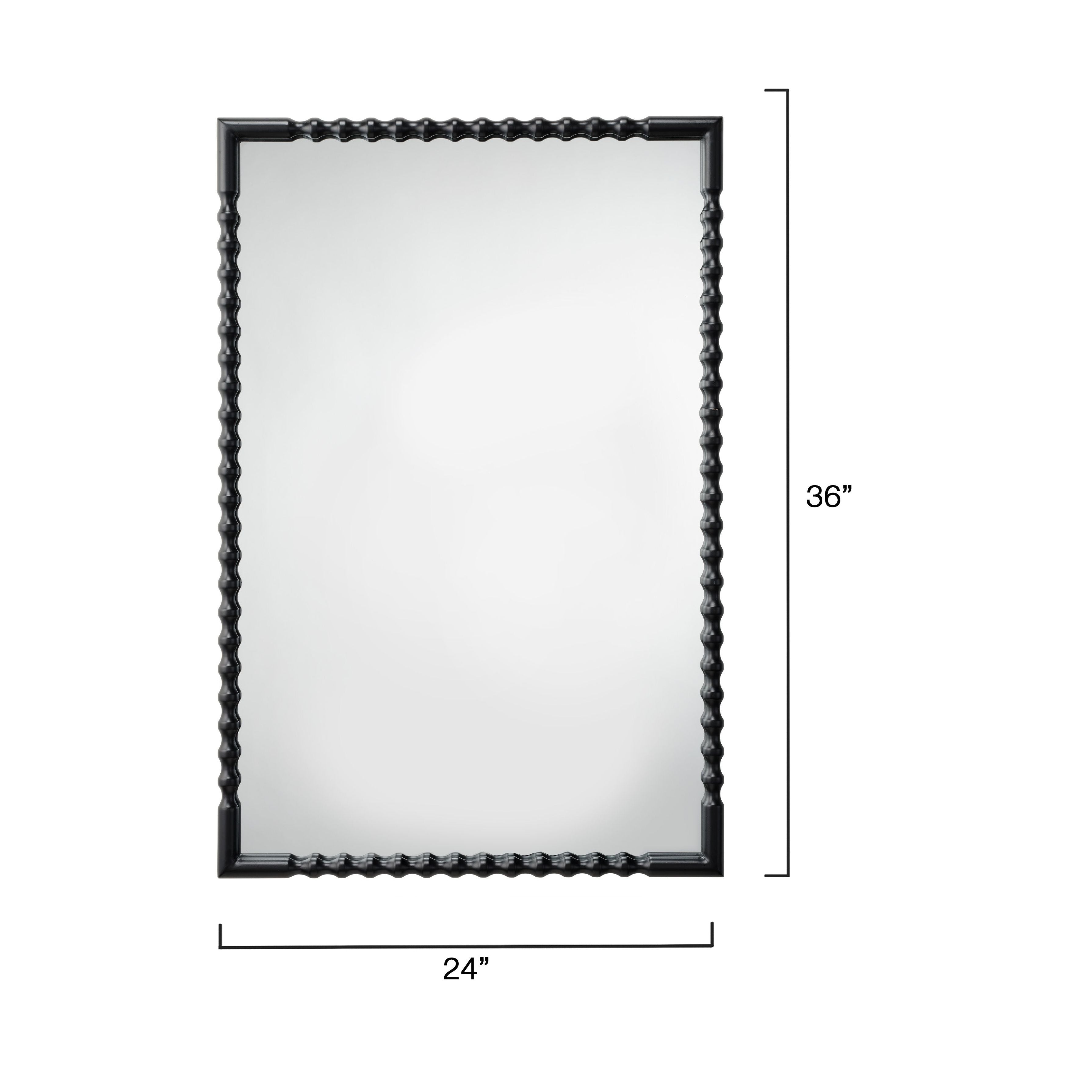 Particle Iron Rectangle Wall Mirror by Jamie Young