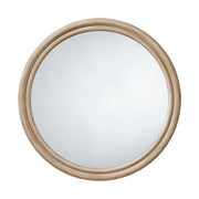 Riley Wood Round Wall Mirror by Jamie Young