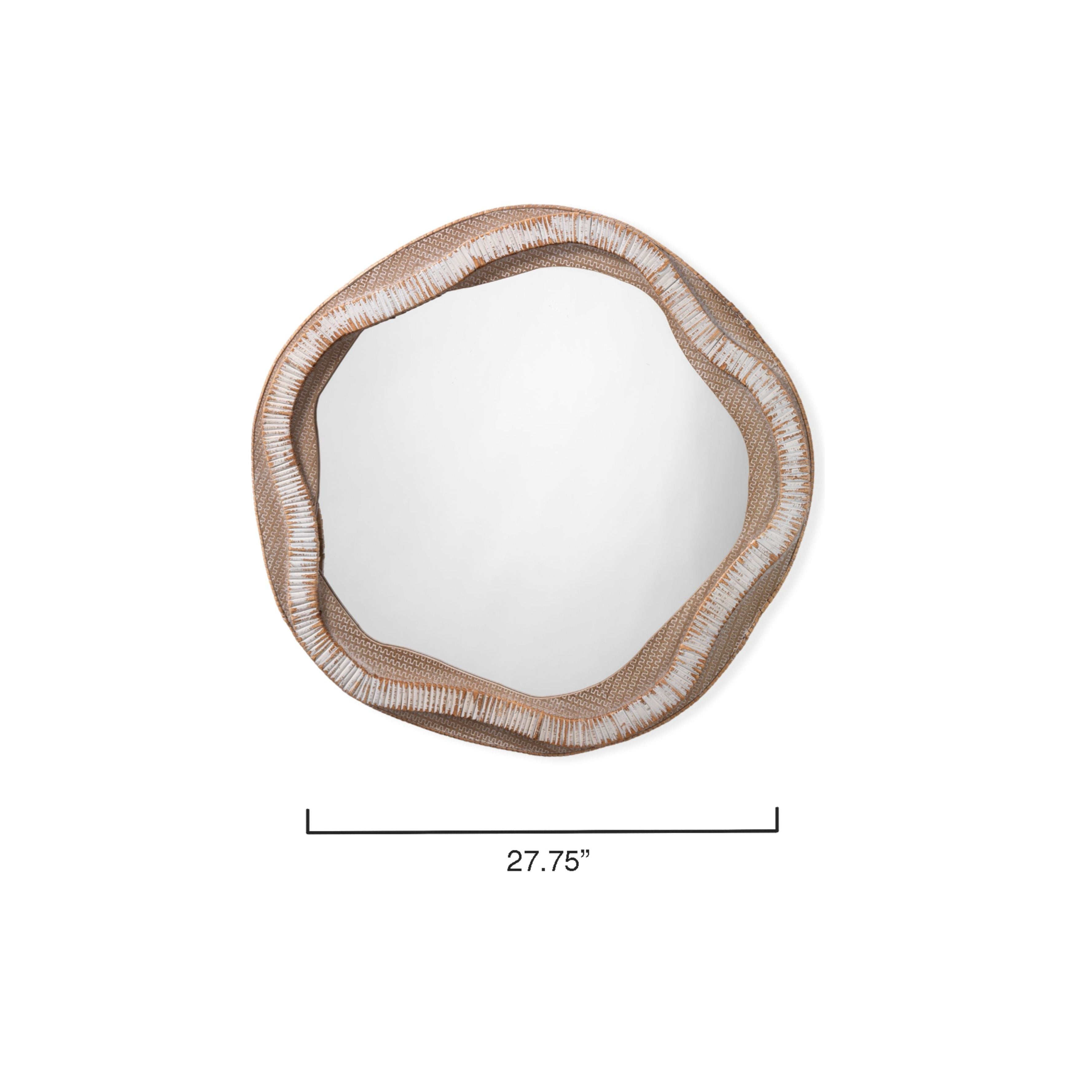 River Organic Rattan Mirror by Jamie Young
