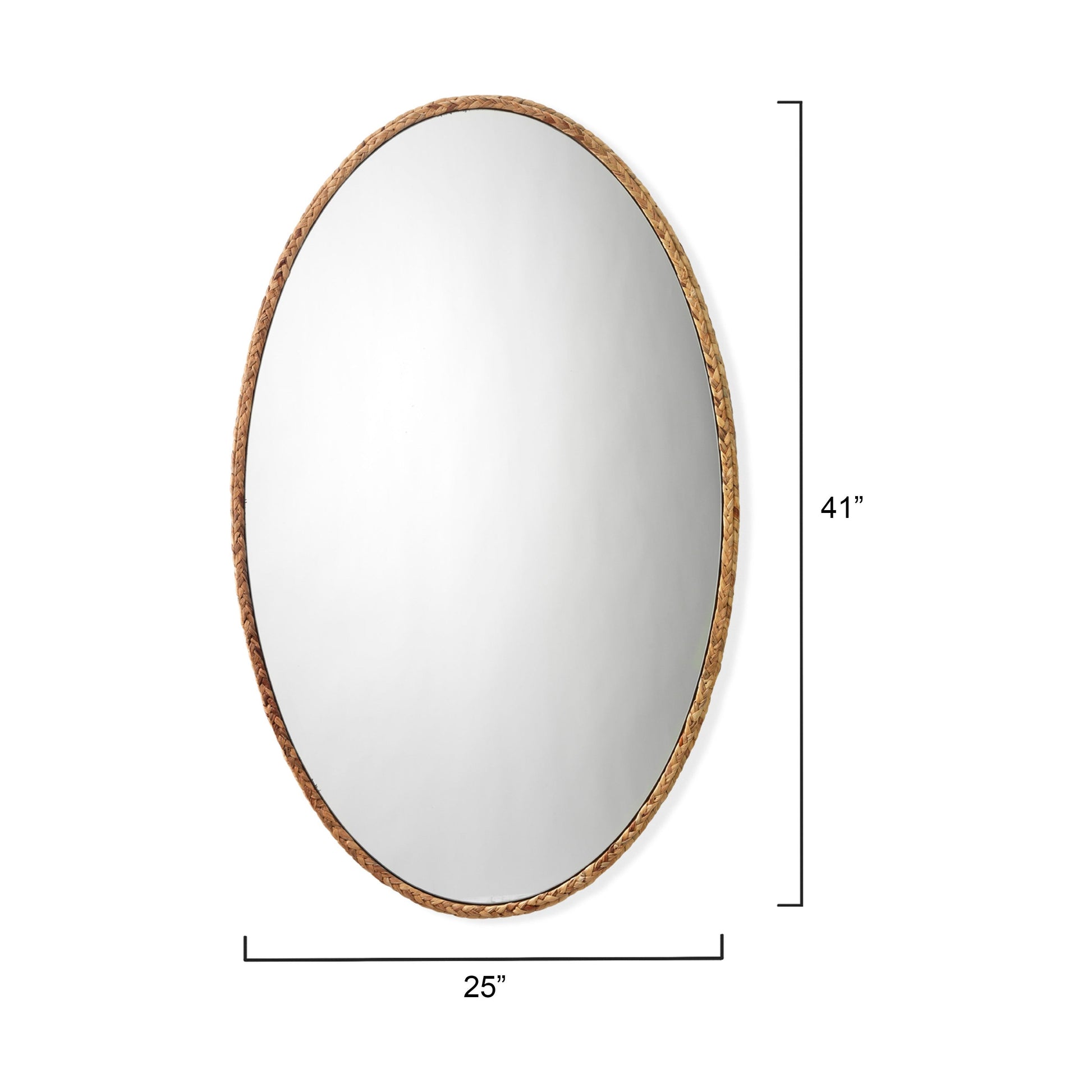 Sparrow Braided Oval Mirror by Jamie Young