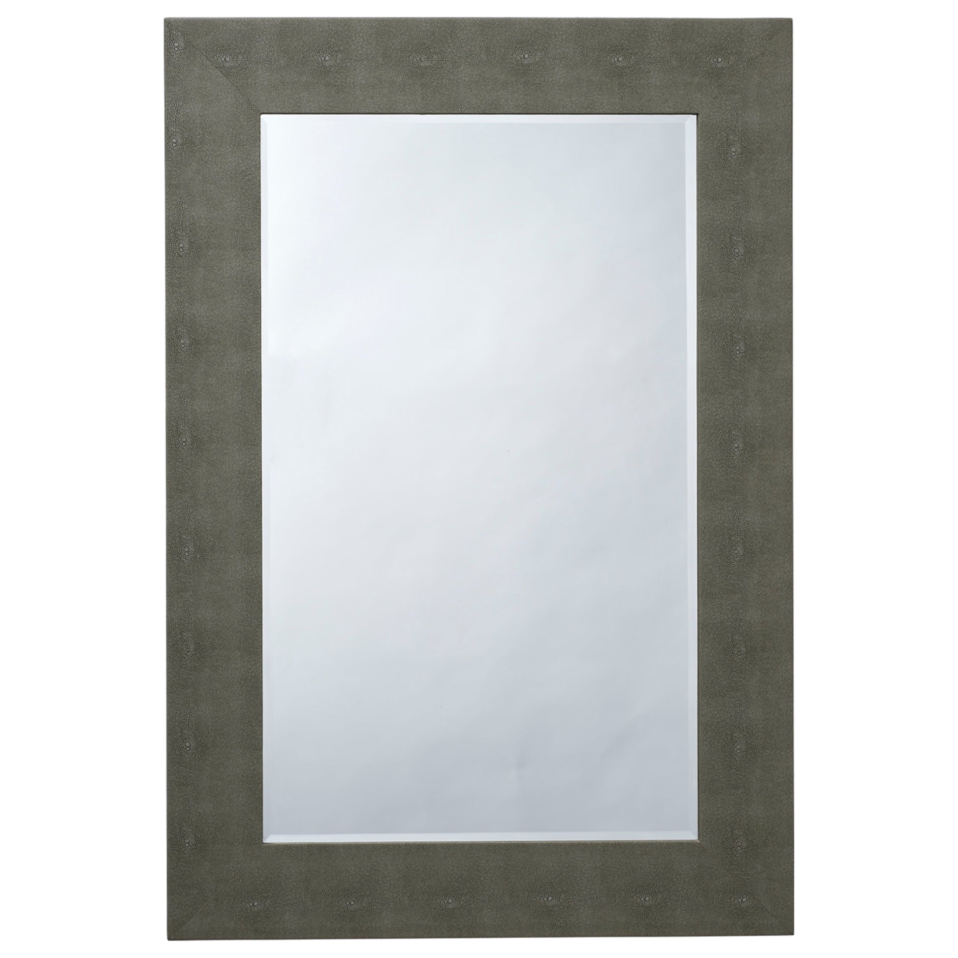 Structure Shagreen Rectangle Mirror Grey by Jamie Young