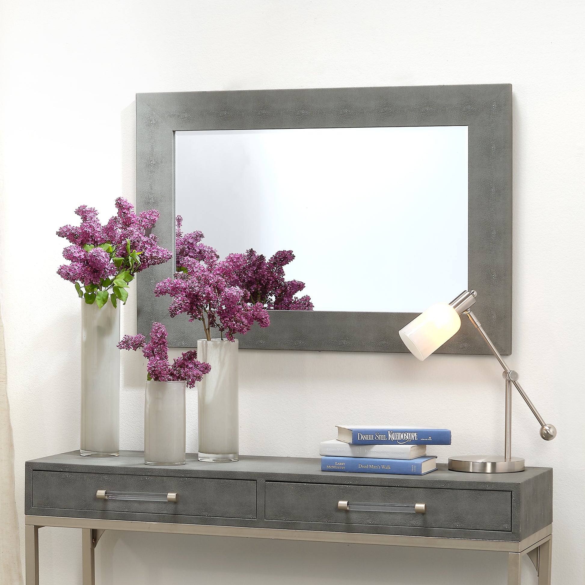 Structure Shagreen Rectangle Mirror by Jamie Young
