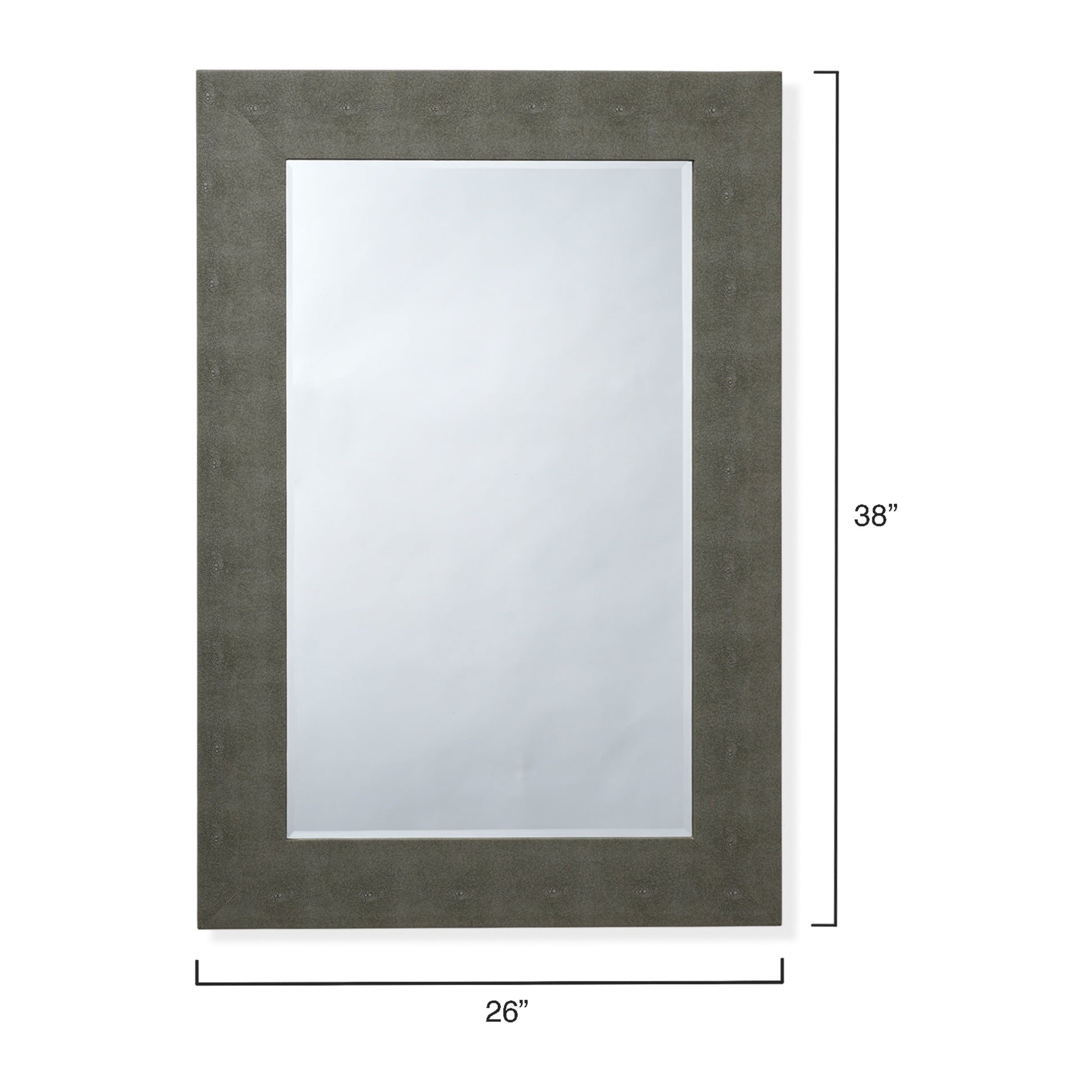 Structure Shagreen Rectangle Mirror by Jamie Young