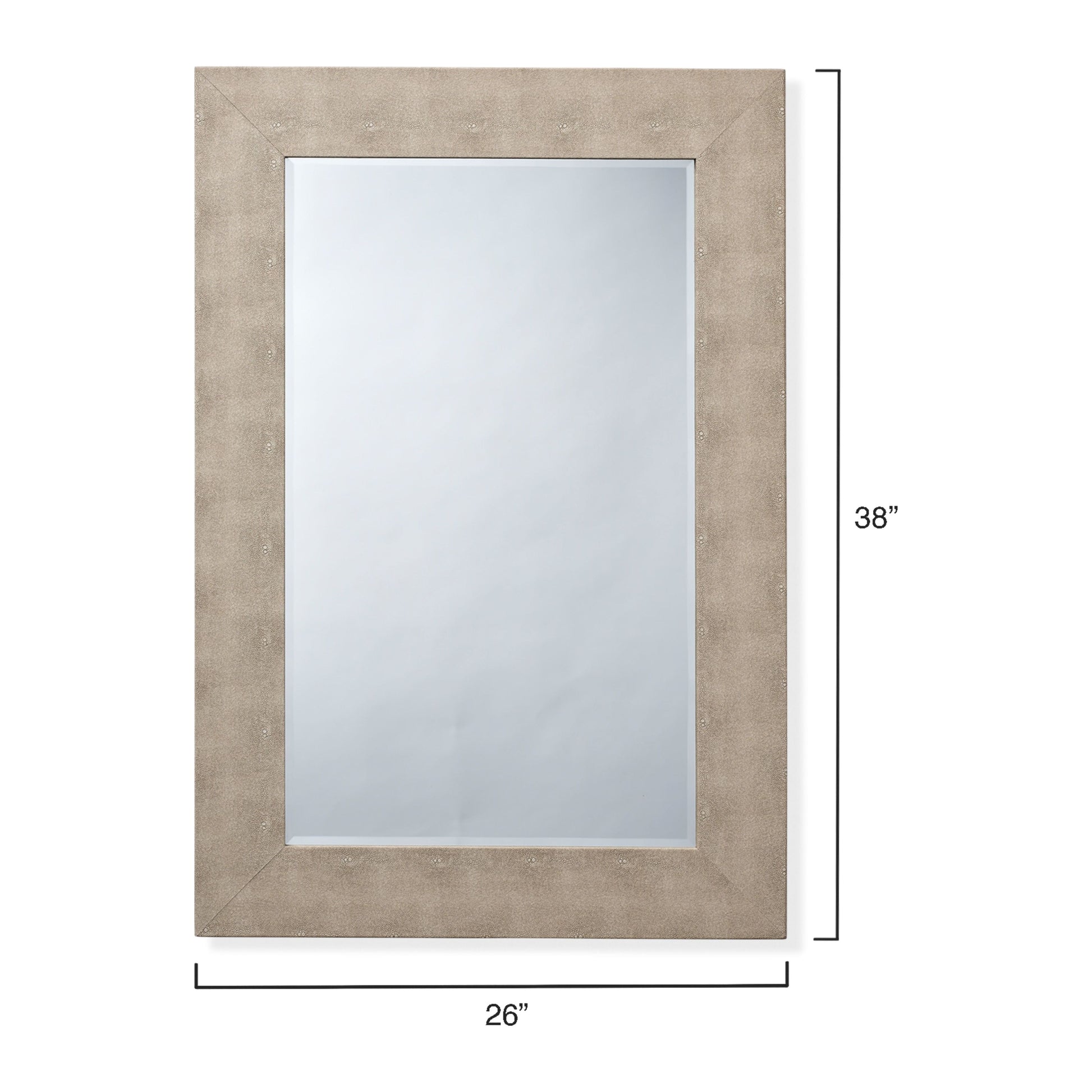 Structure Shagreen Rectangle Mirror by Jamie Young