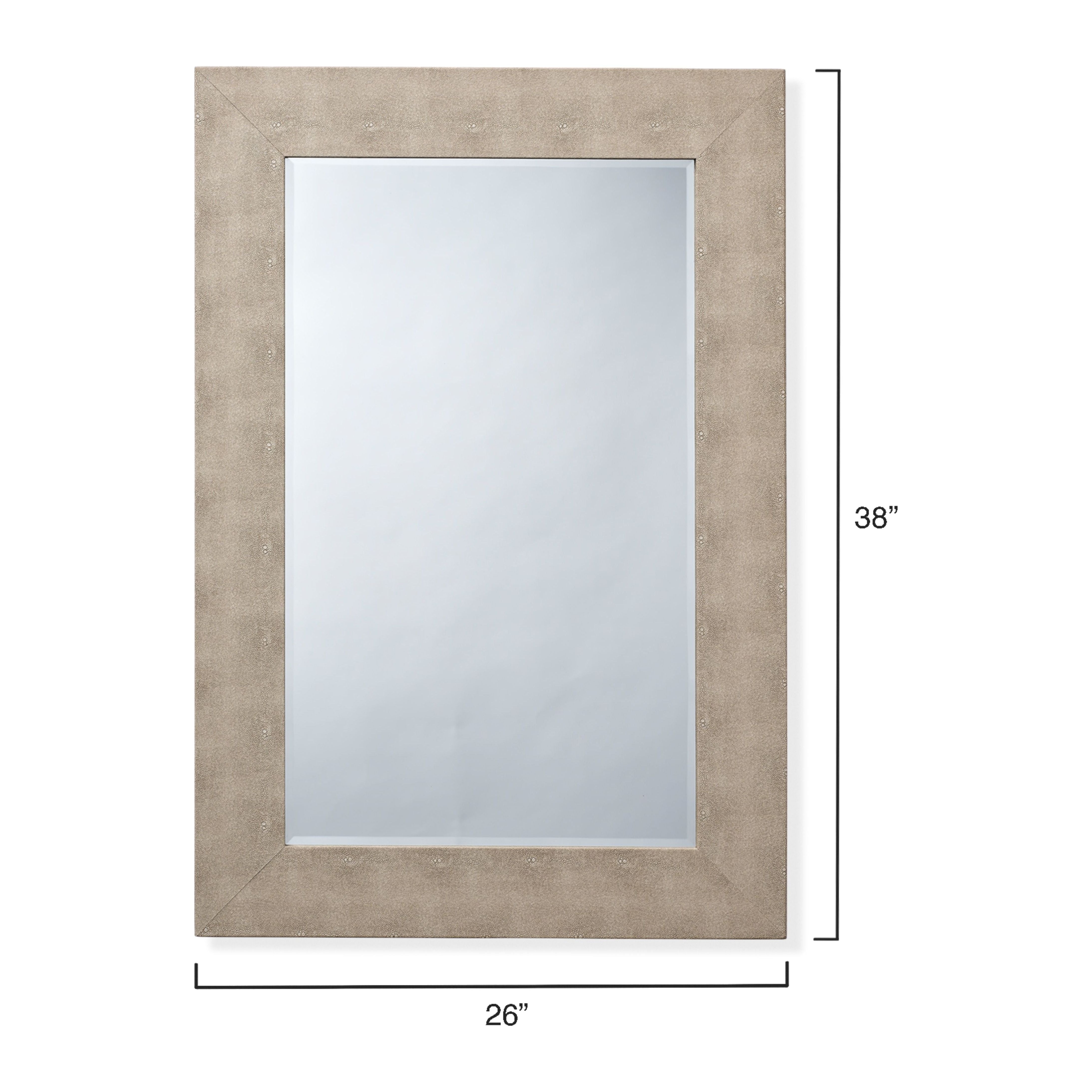 Structure Shagreen Rectangle Mirror by Jamie Young