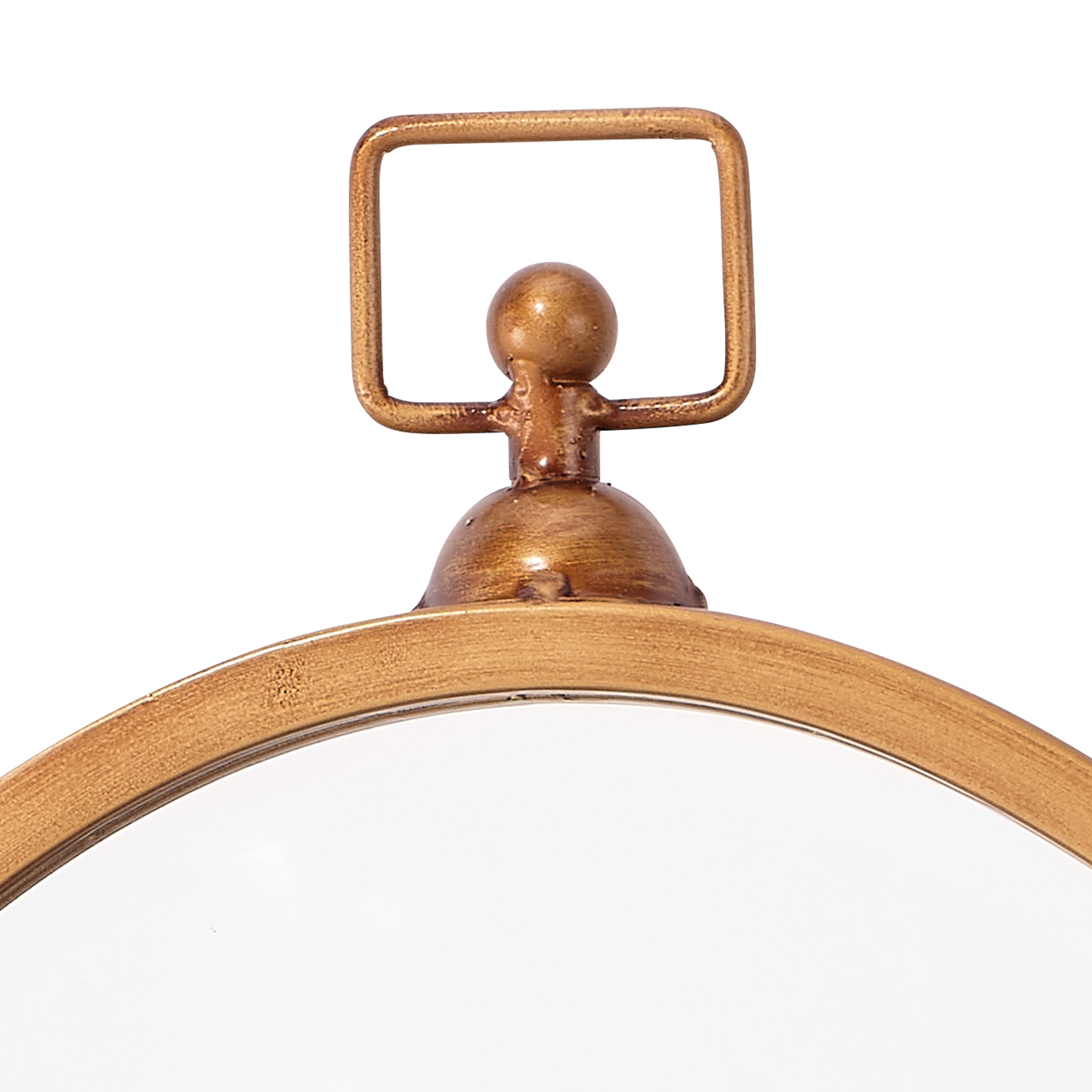 Wade Iron Oval Wall Mirror by Jamie Young