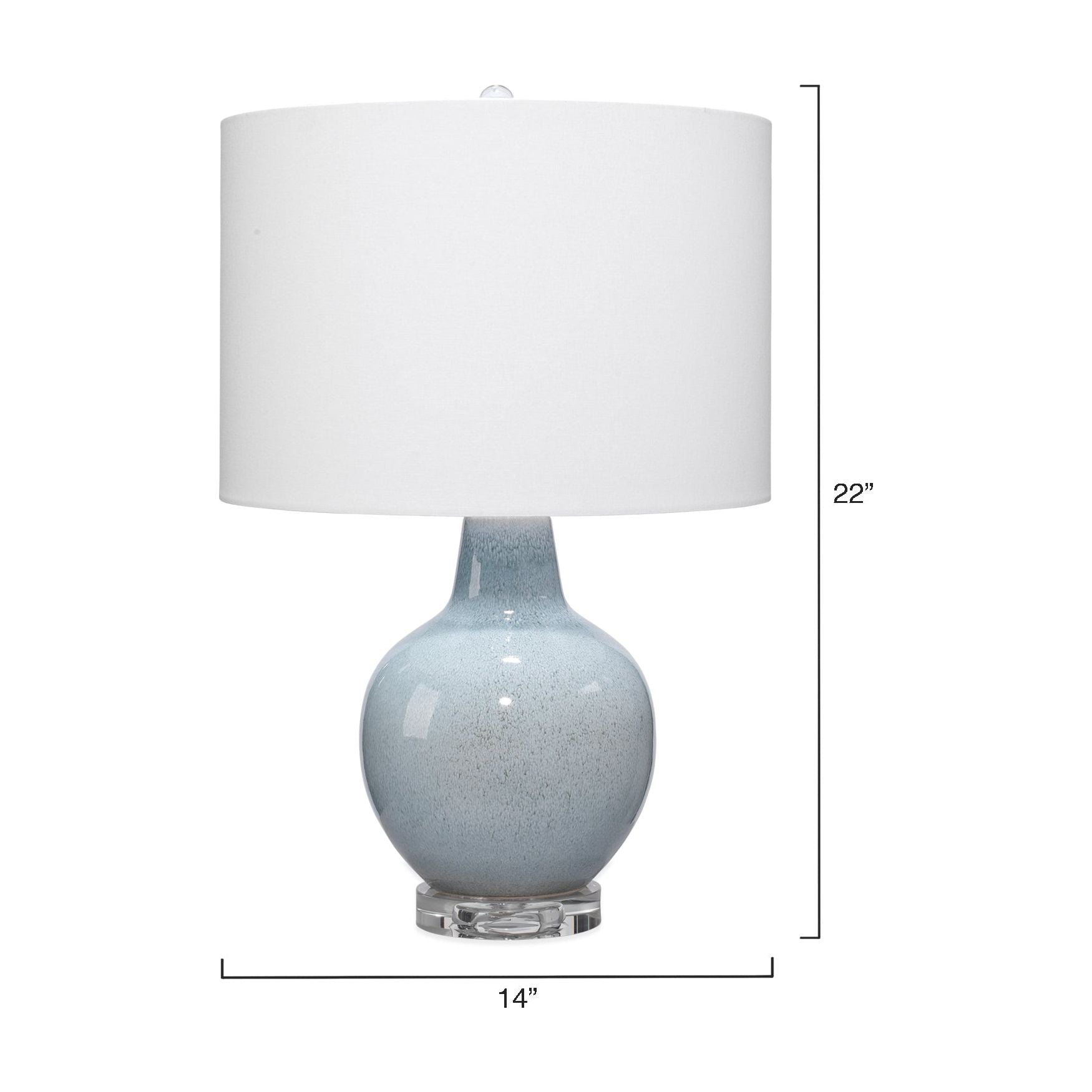 Aubrey Ceramic Table Lamp, Blue by Jamie Young