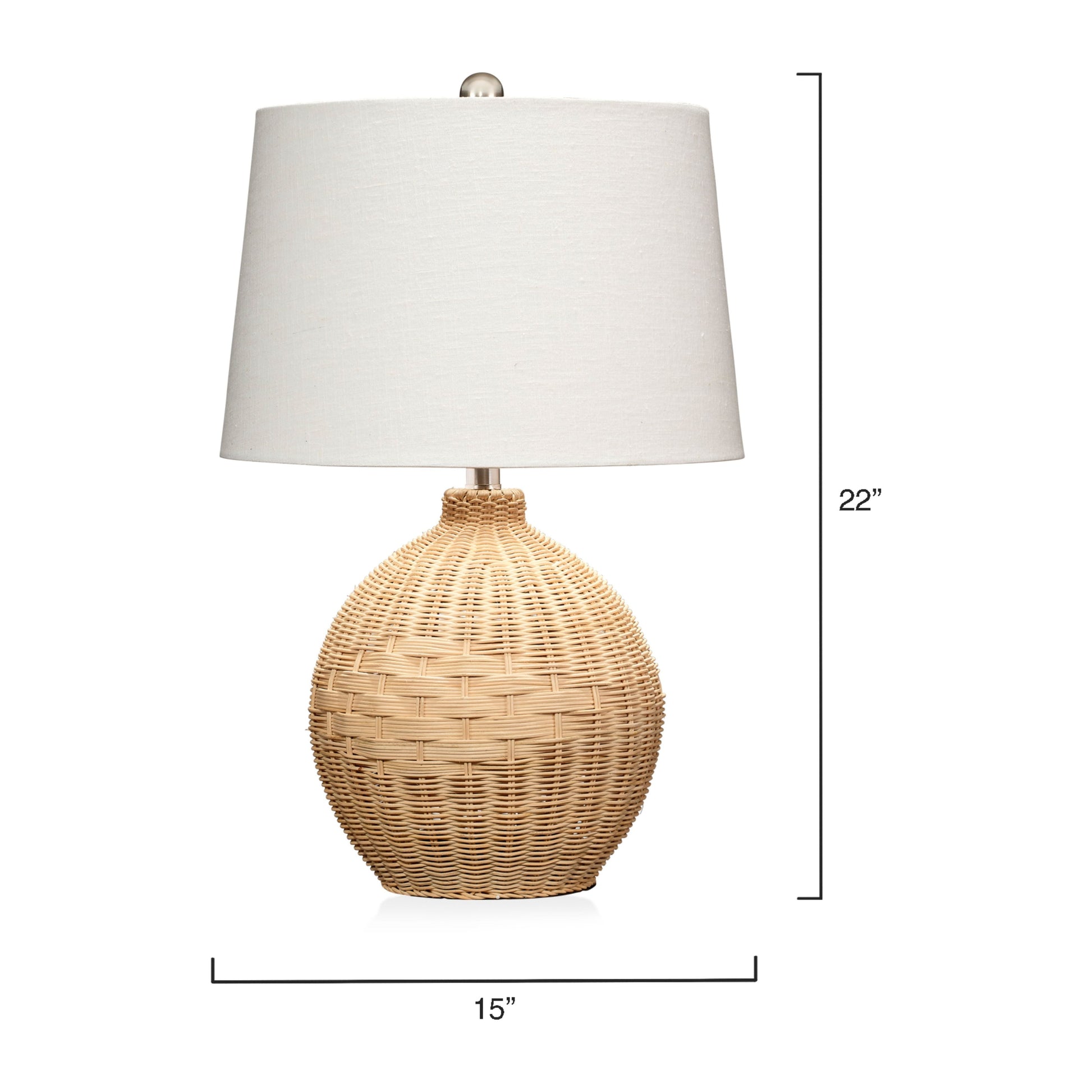 Cape Rattan Table Lamp by Jamie Young