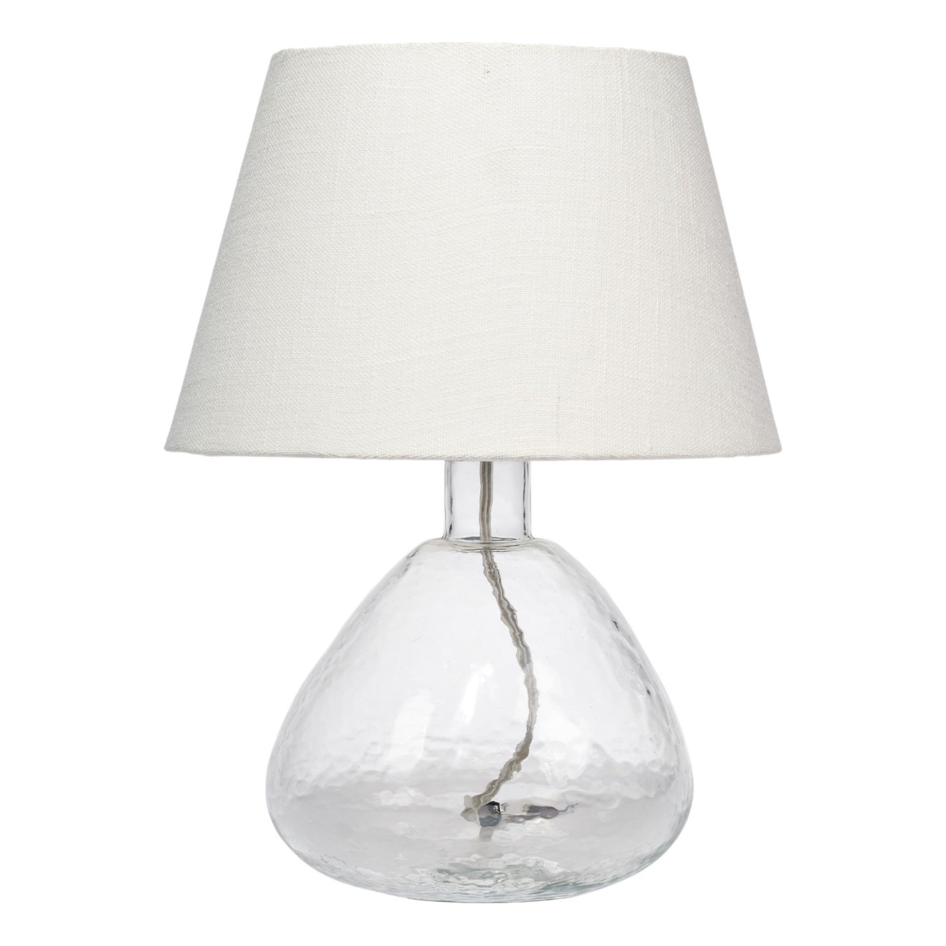 Demi Blown Glass Table Lamp Clear by Jamie Young