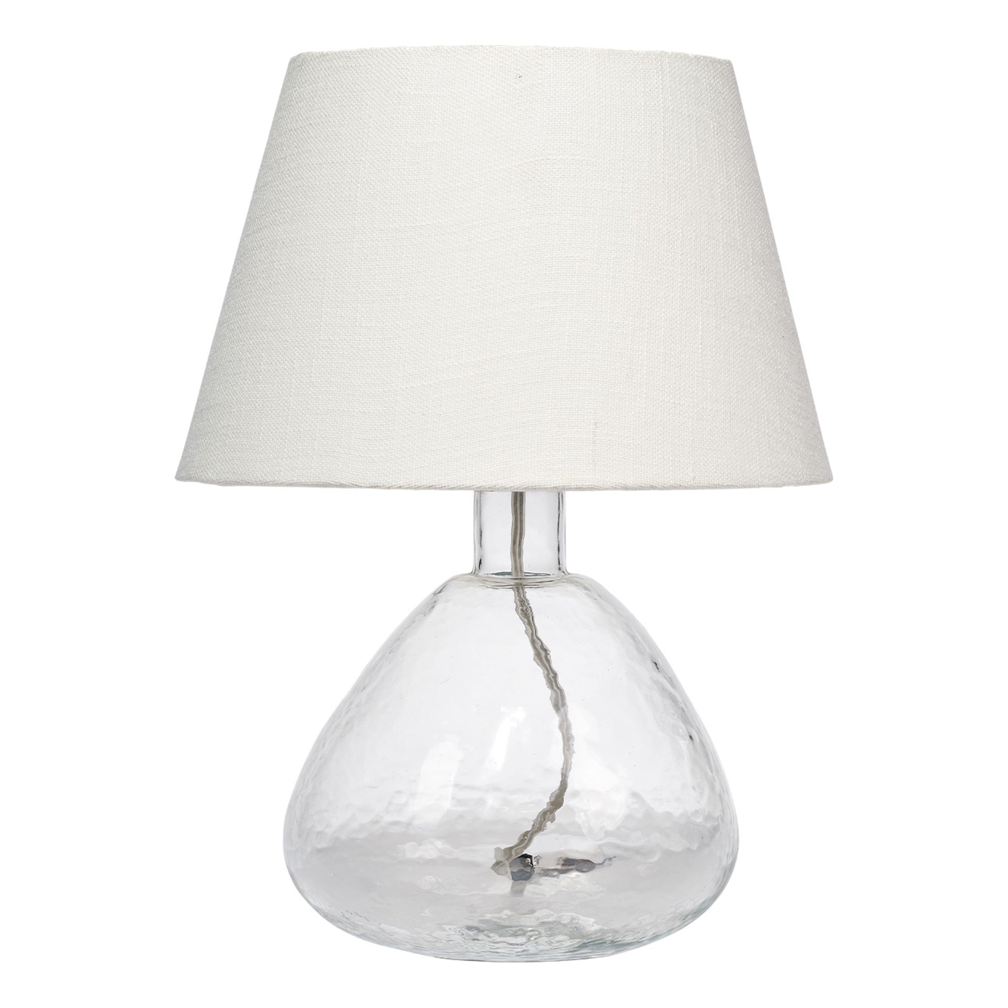 Demi Blown Glass Table Lamp Clear by Jamie Young