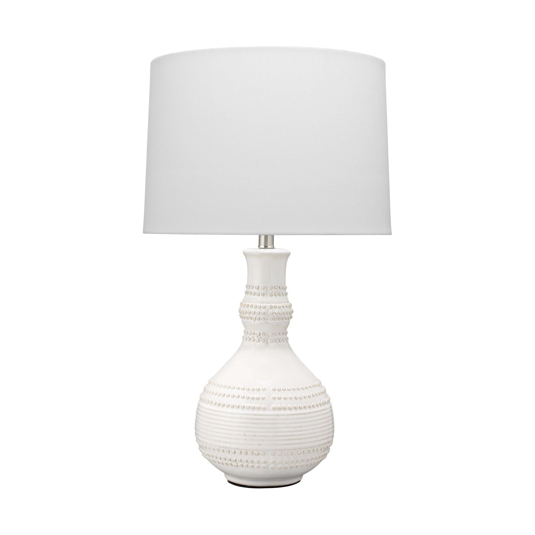 Droplet Ceramic Table Lamp, White by Jamie Young
