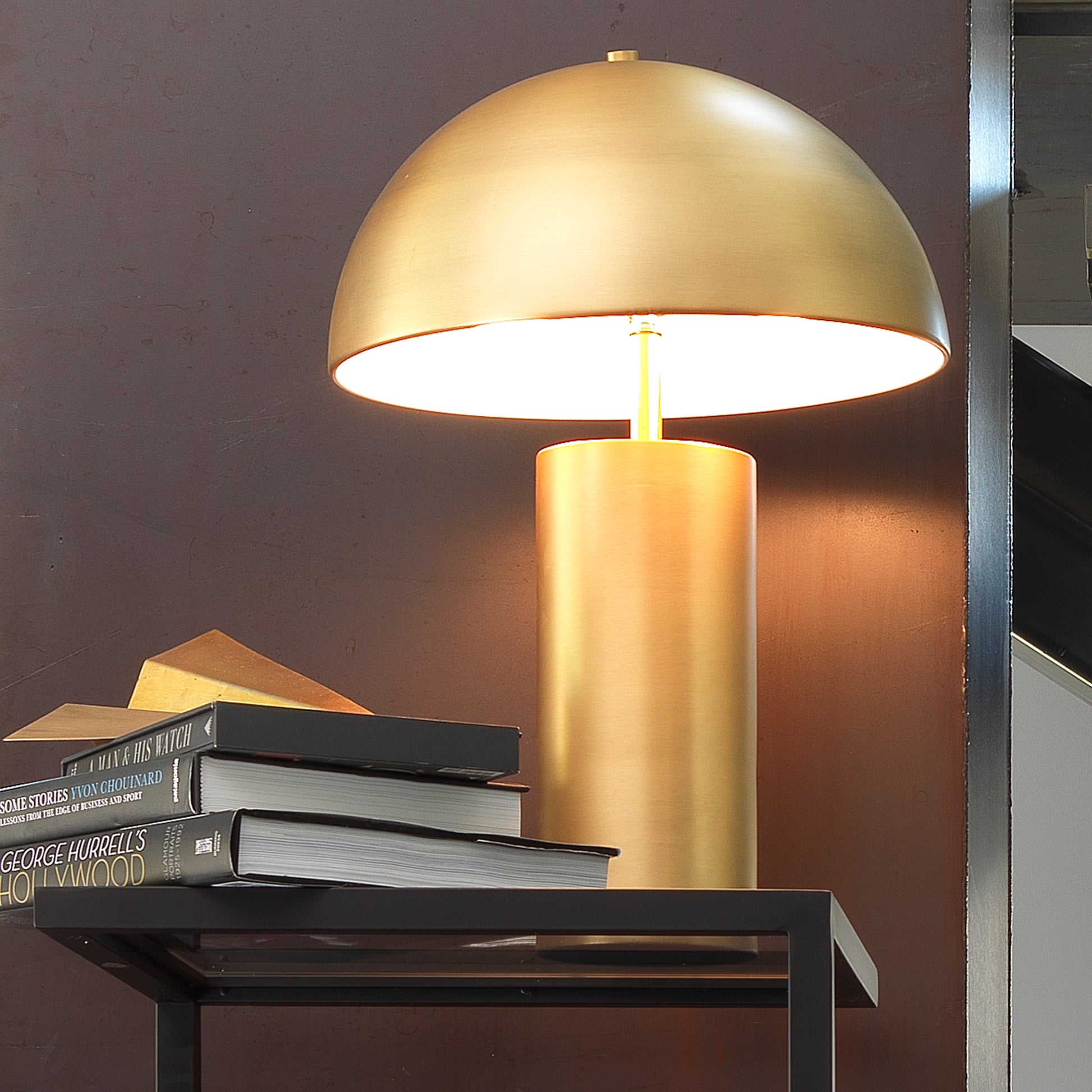 Felix Iron Table Lamp, Antique Brass by Jamie Young