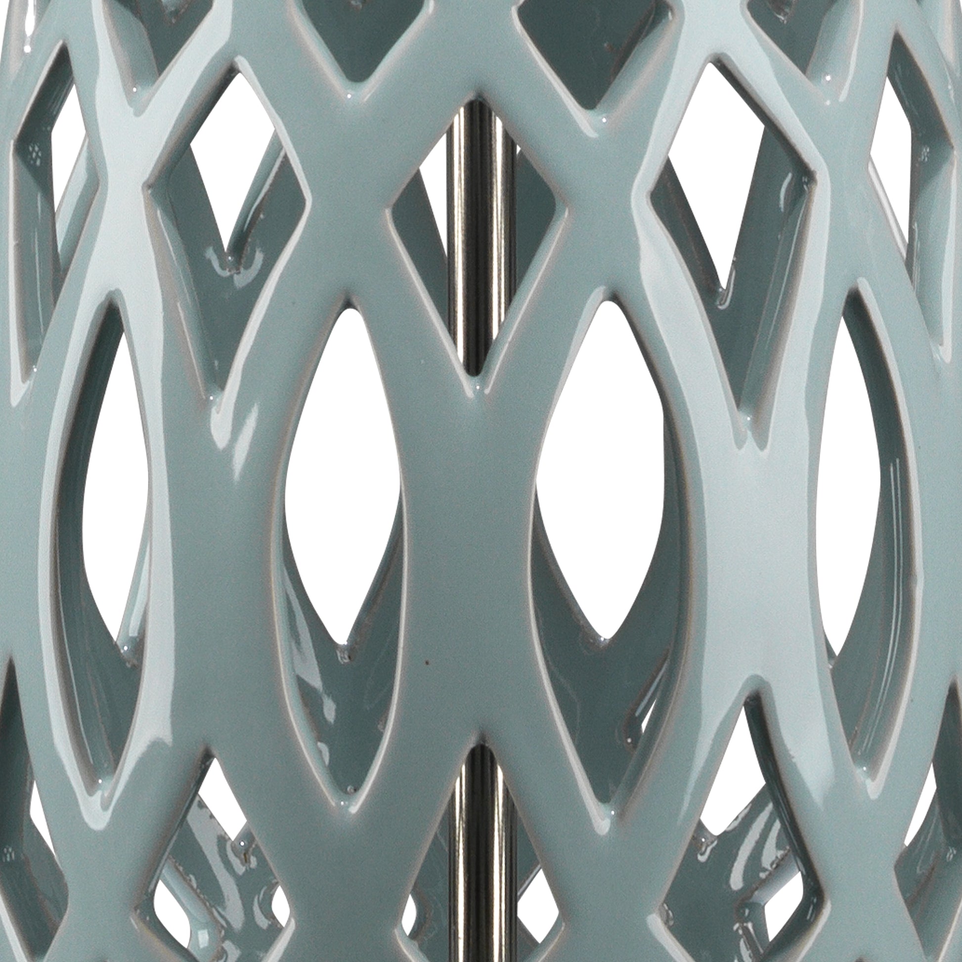 Filigree Ceramic Table Lamp, Blue by Jamie Young