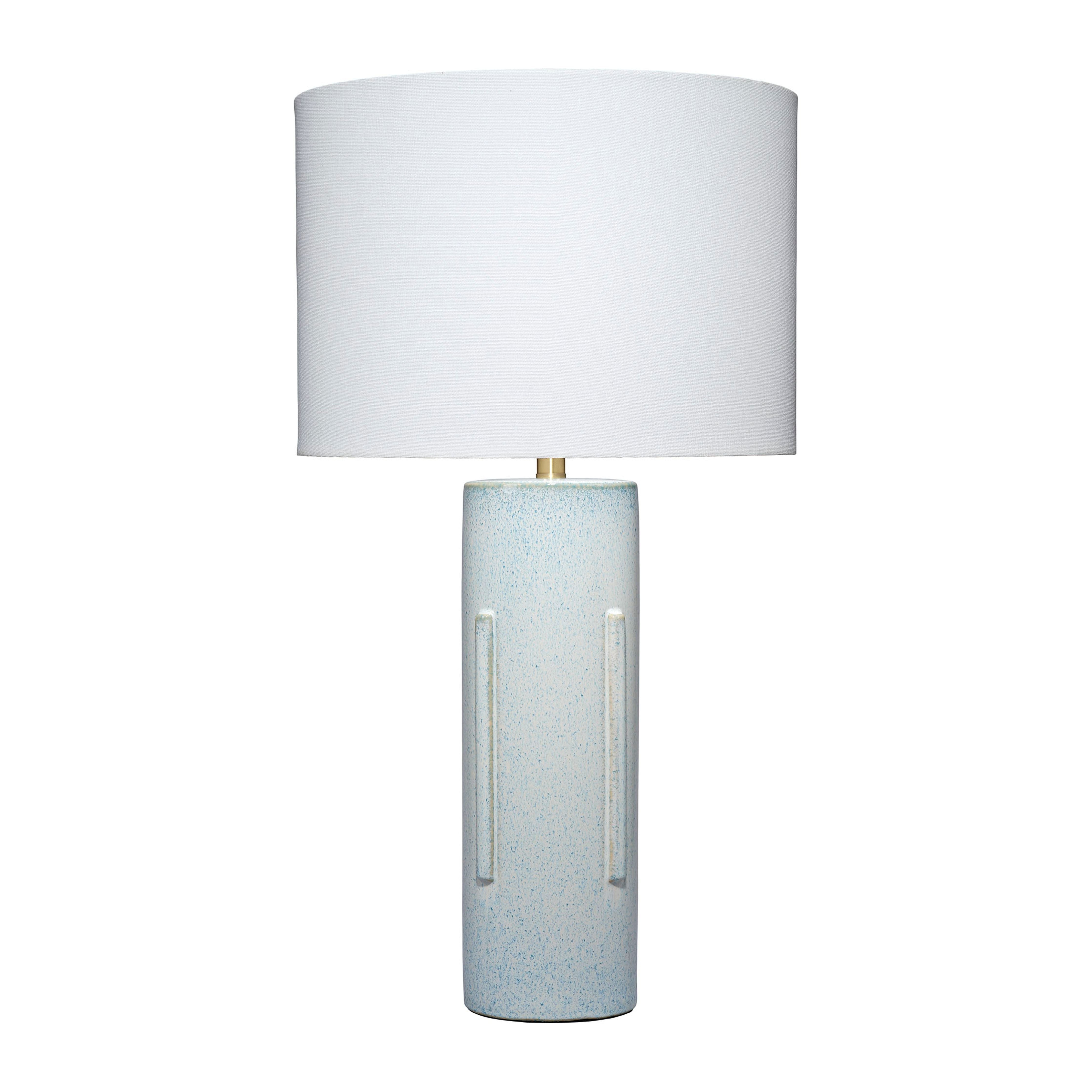 Finn Ceramic Table Lamp with Linen Shade by Jamie Young