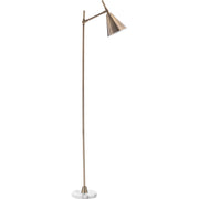 Kennedy Iron Floor Lamp, Brass by Jamie Young