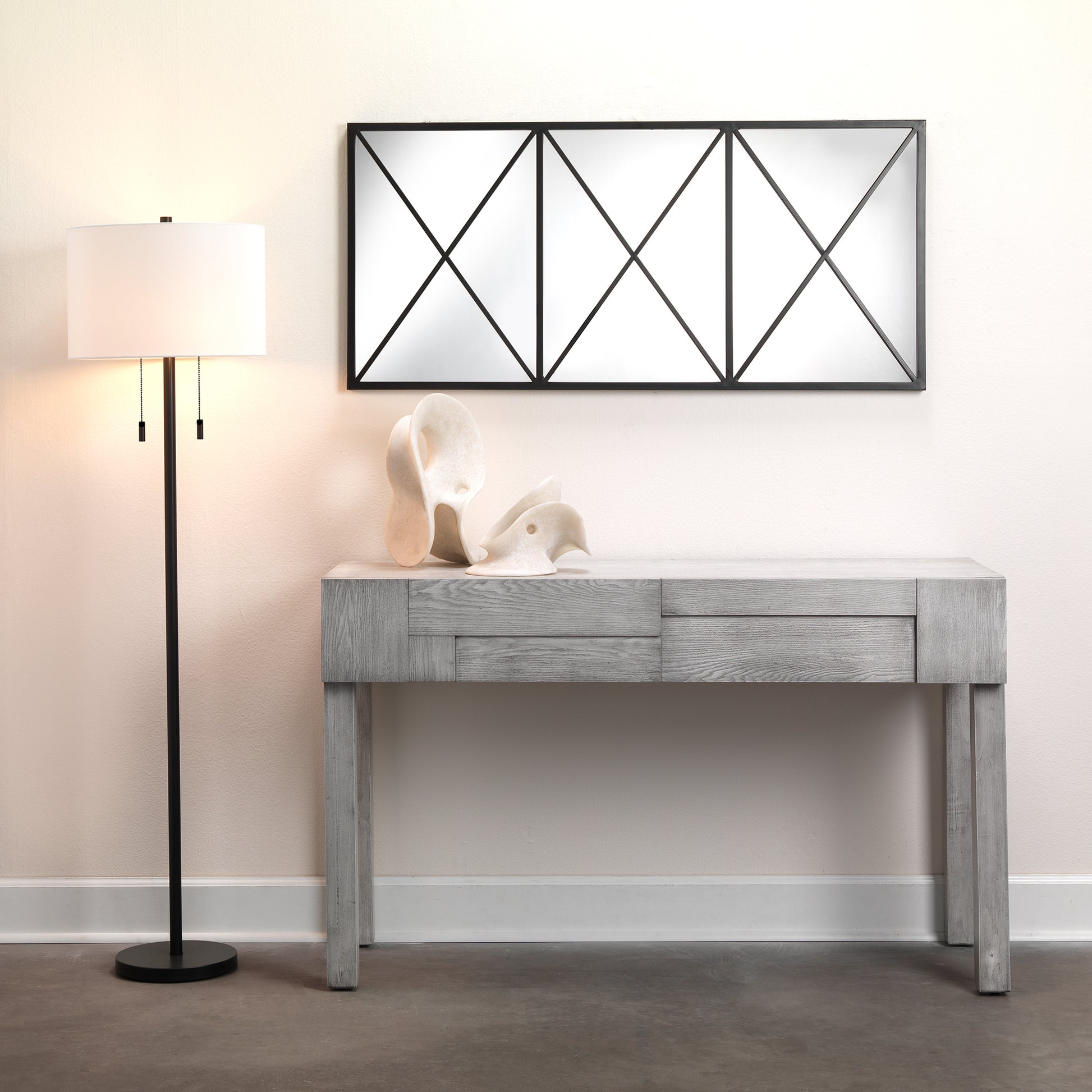 Lincoln 2-Light Metal Floor Lamp by Jamie Young