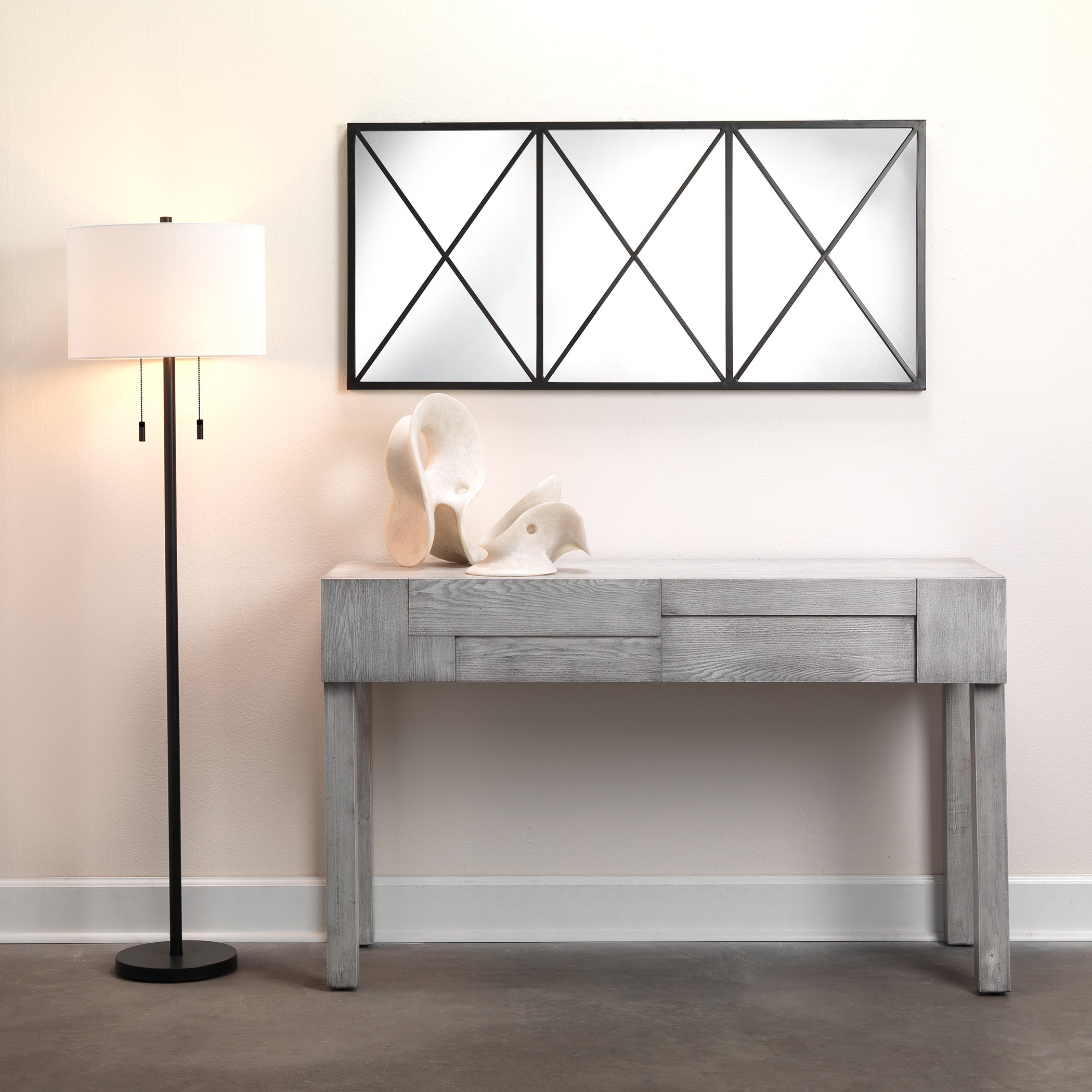 Lincoln 2-Light Metal Floor Lamp by Jamie Young