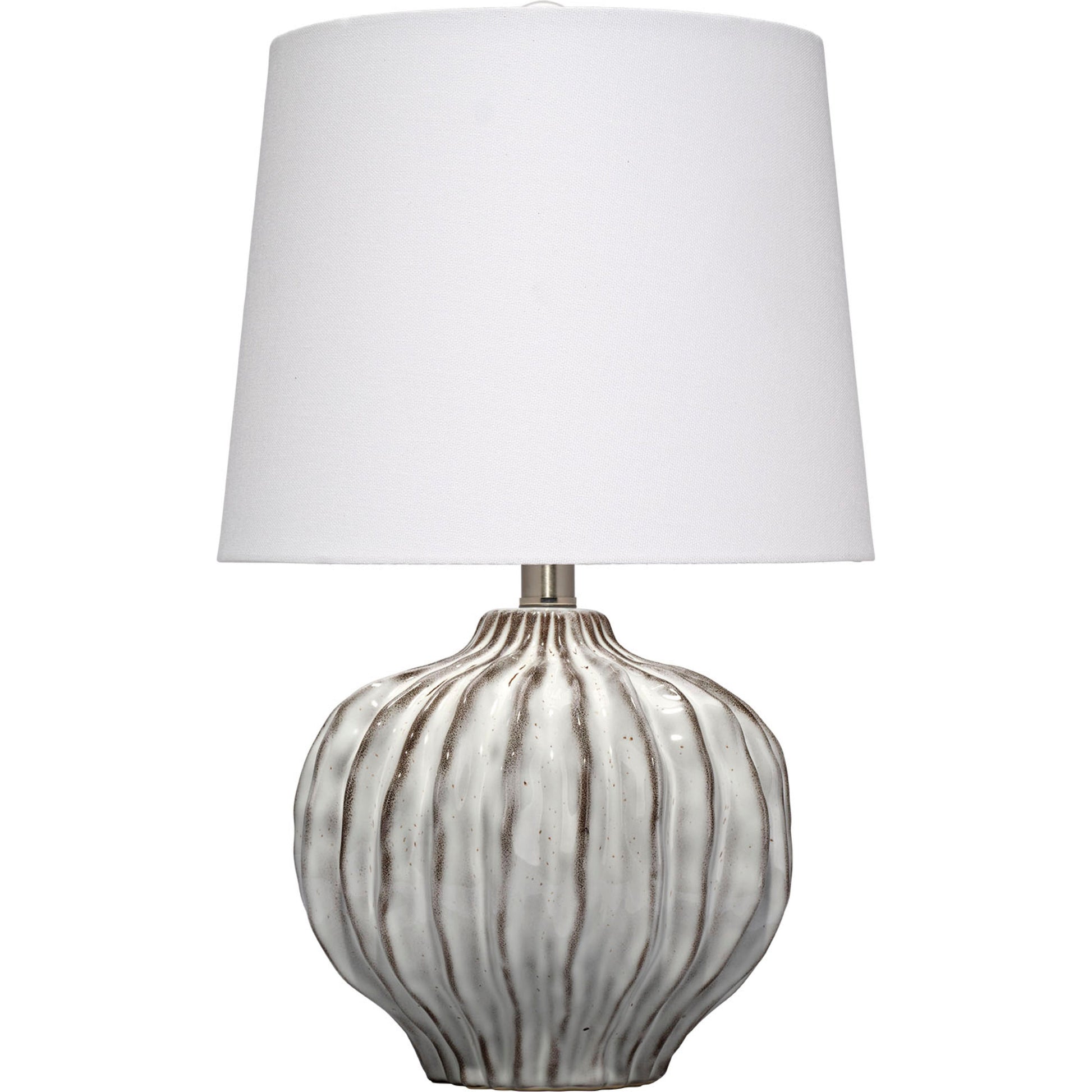 Reef Ceramic Table Lamp with Linen Shade by Jamie Young