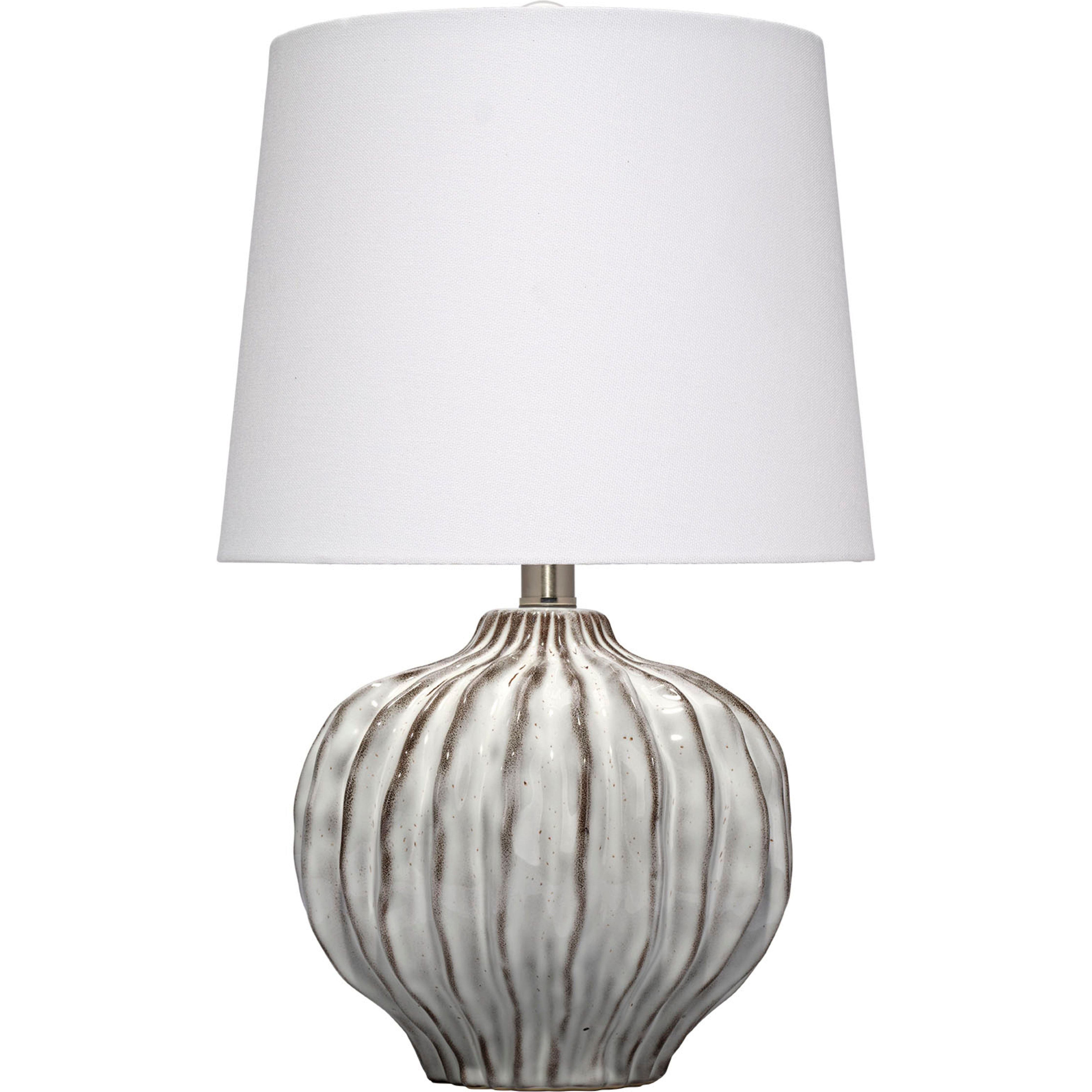 Reef Ceramic Table Lamp with Linen Shade by Jamie Young