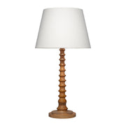 Revolution Wood Table Lamp with Linen Shade Natural by Jamie Young