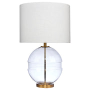 Satellite Glass Table Lamp, Antique Brass by Jamie Young
