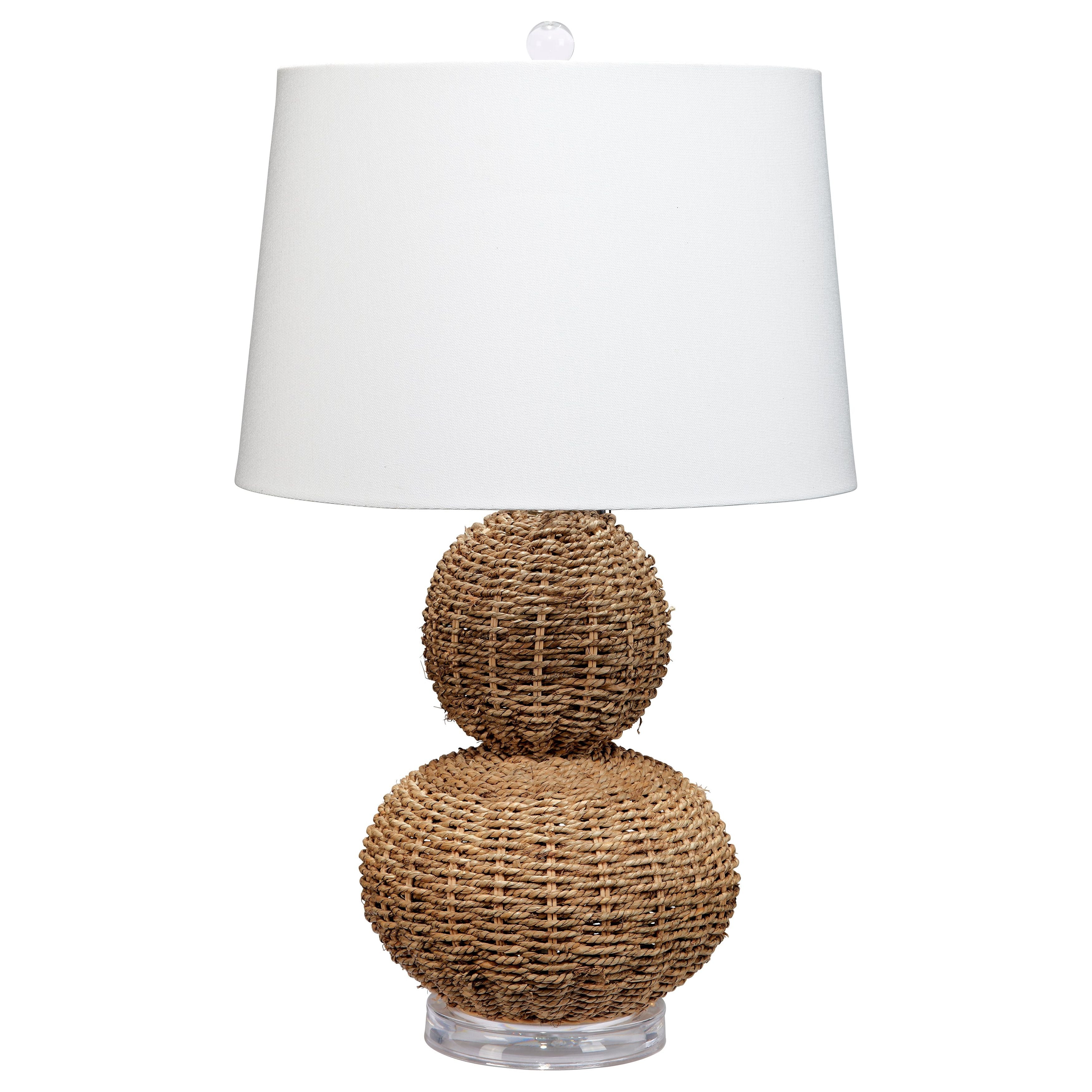 Sebastian Seagrass Table Lamp by Jamie Young