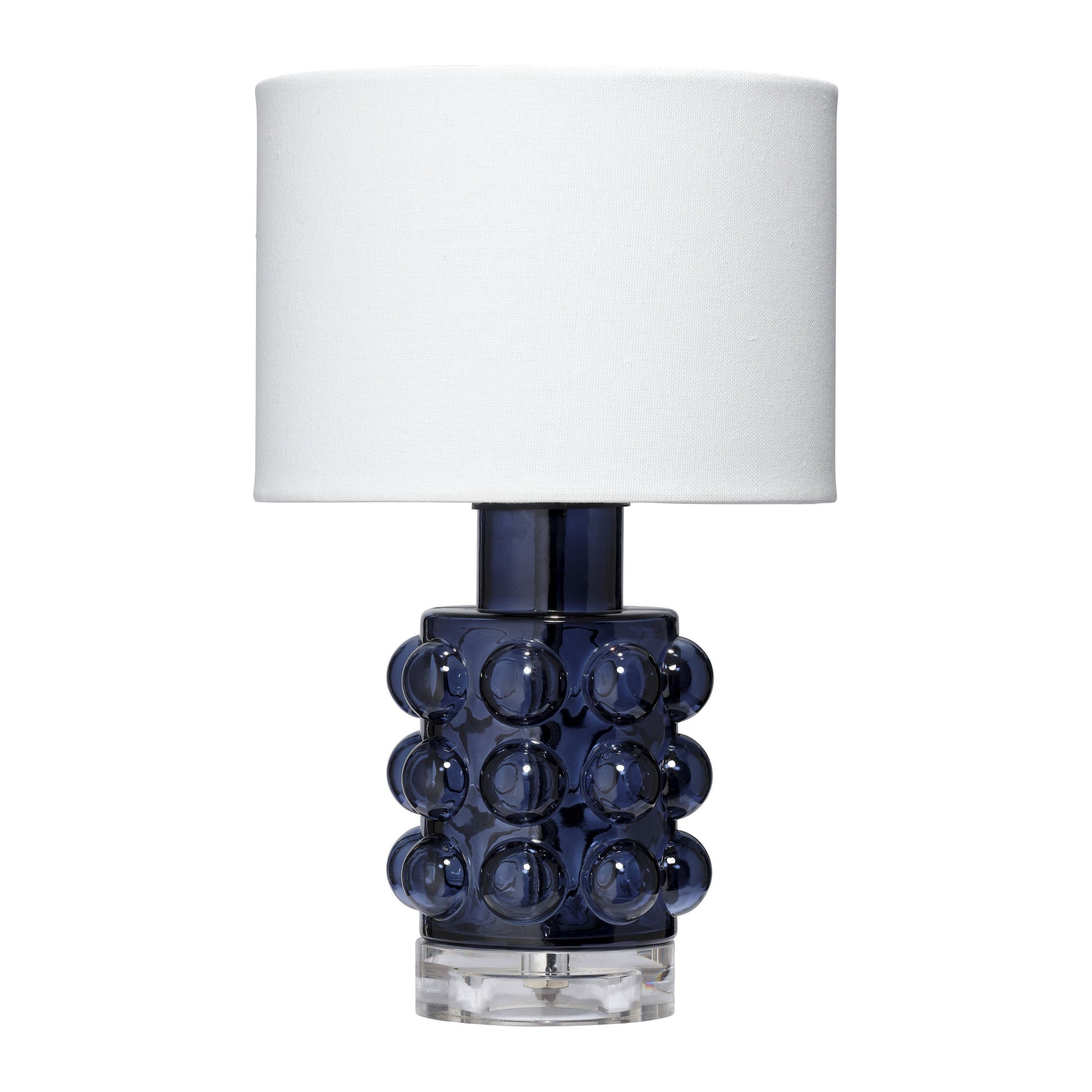 Seltzer Blown Glass Table Lamp Blue by Jamie Young