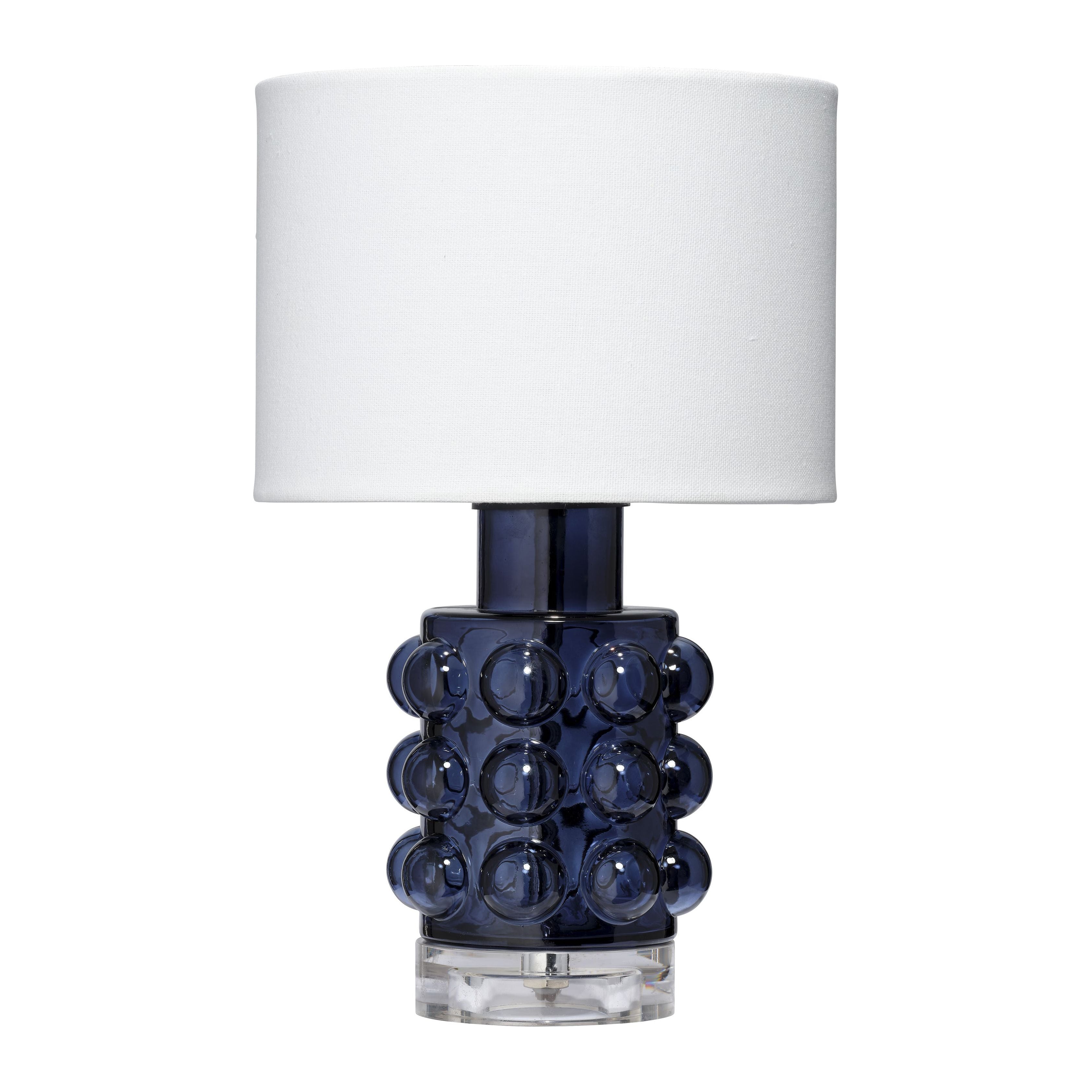 Seltzer Blown Glass Table Lamp Blue by Jamie Young