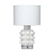 Seltzer Blown Glass Table Lamp White by Jamie Young