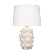 Silas Ceramic Table Lamp with Linen Shade by Jamie Young