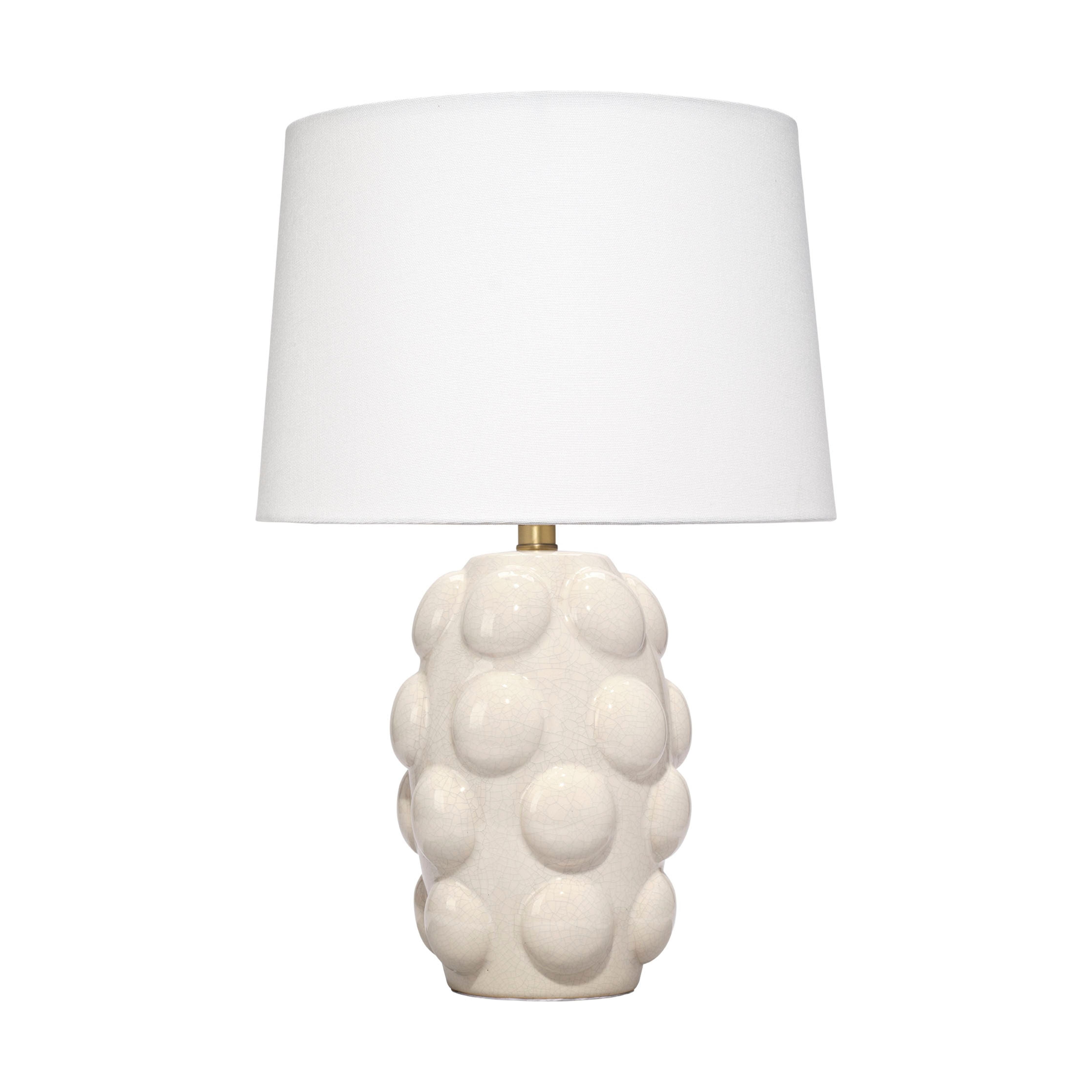 Silas Ceramic Table Lamp with Linen Shade by Jamie Young