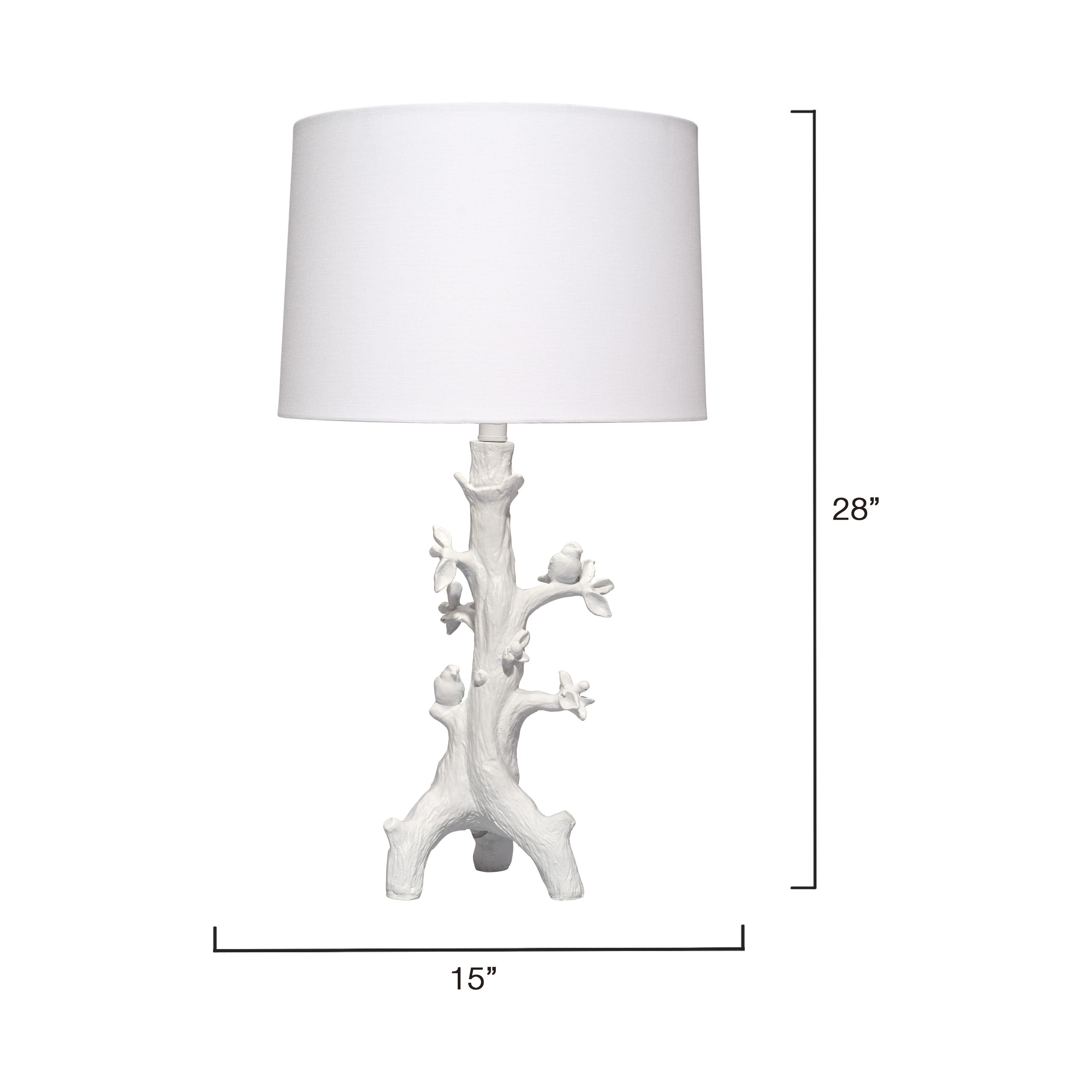 Sycamore Resin Table Lamp with Linen Shade by Jamie Young