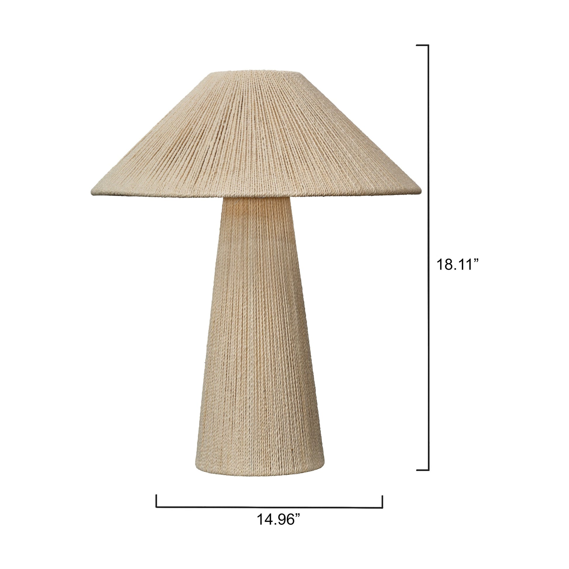 Tension Jute Table Lamp by Jamie Young