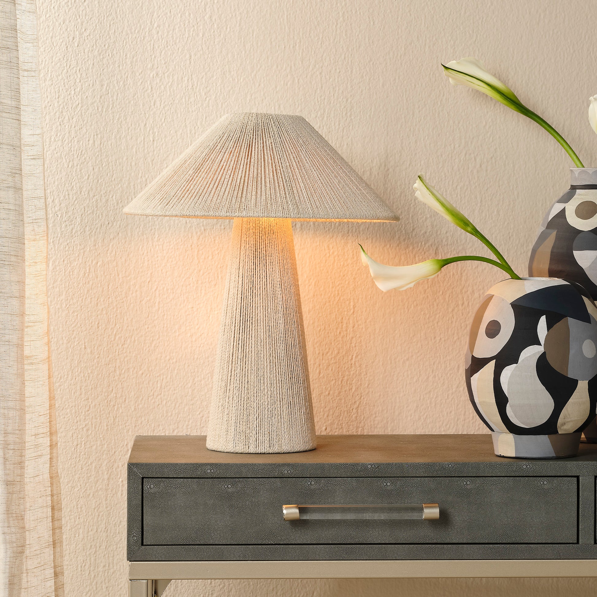 Tension Jute Table Lamp by Jamie Young