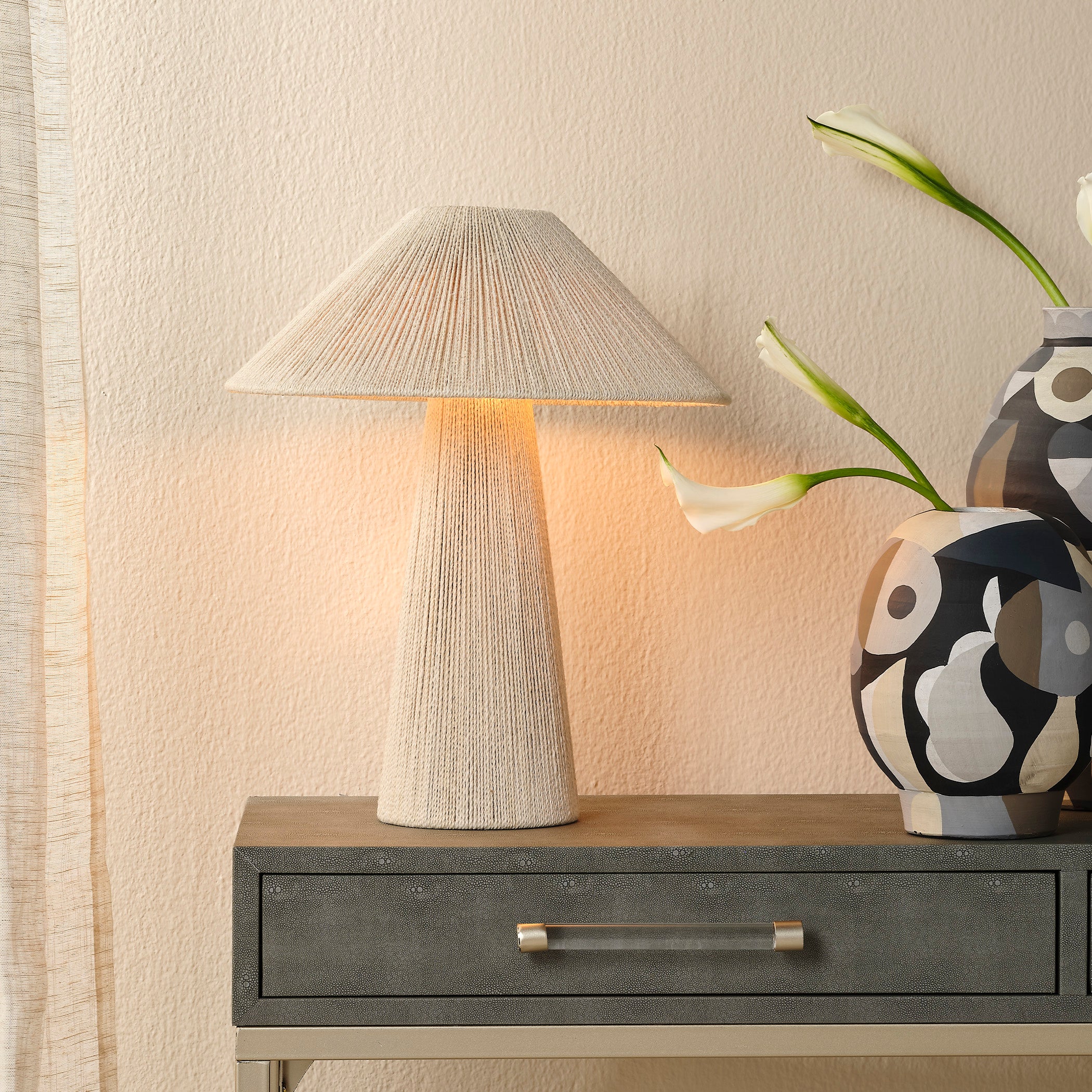 Tension Jute Table Lamp by Jamie Young