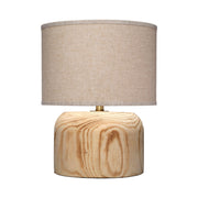 Timber Table Lamp with Linen Shade by Jamie Young