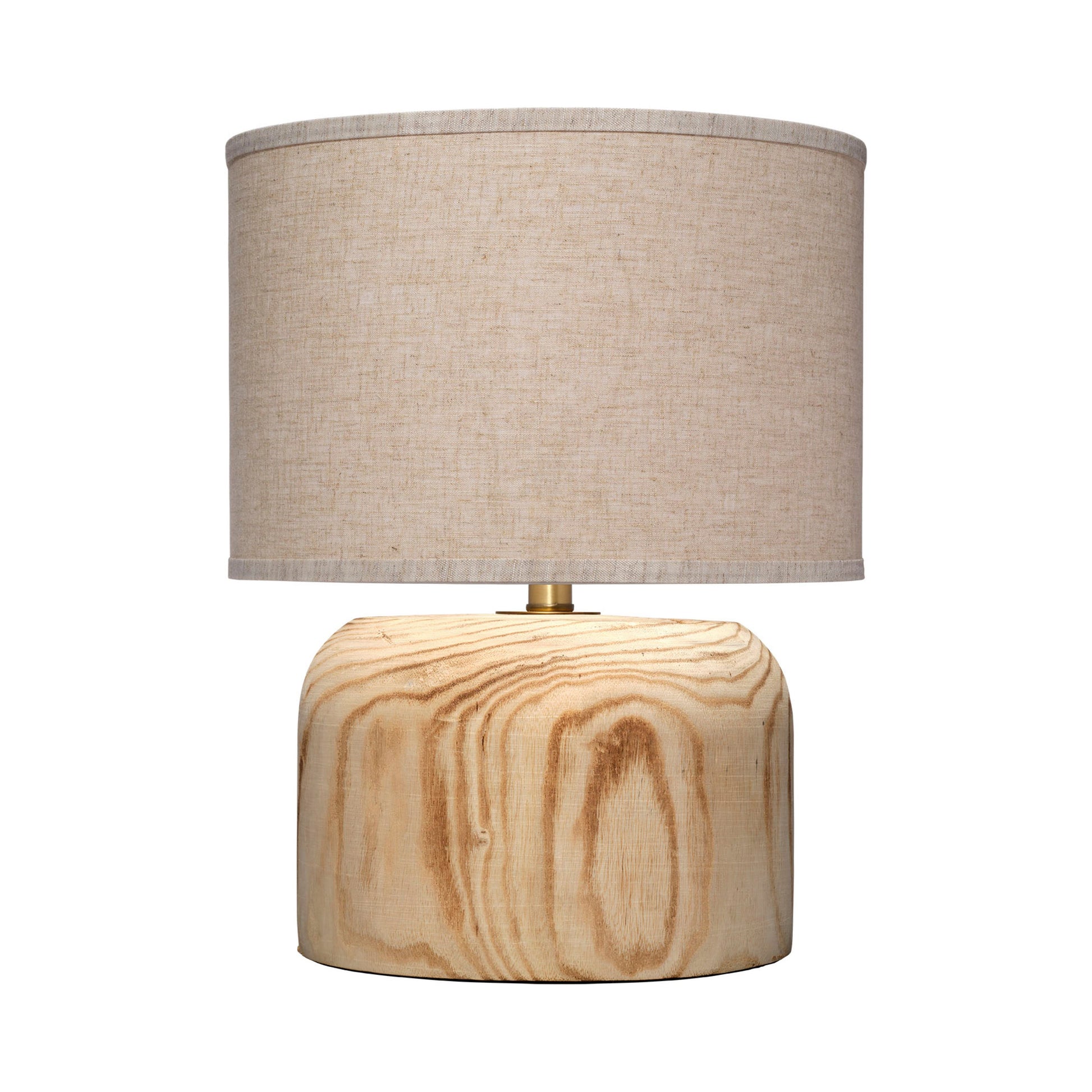 Timber Table Lamp with Linen Shade by Jamie Young