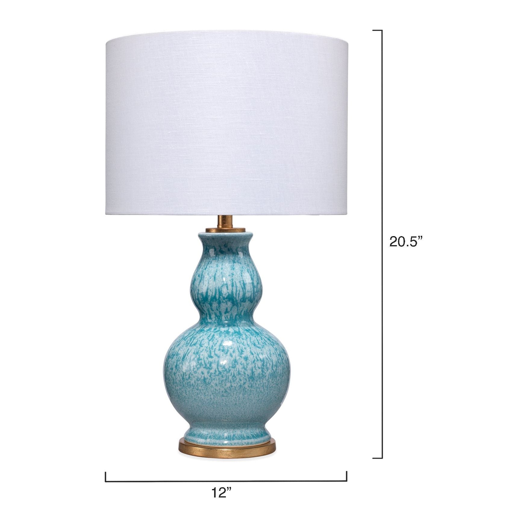 Whitney Ceramic Table Lamp, Blue by Jamie Young