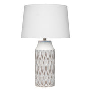 Dalia Ceramic Table Lamp, White by Jamie Young