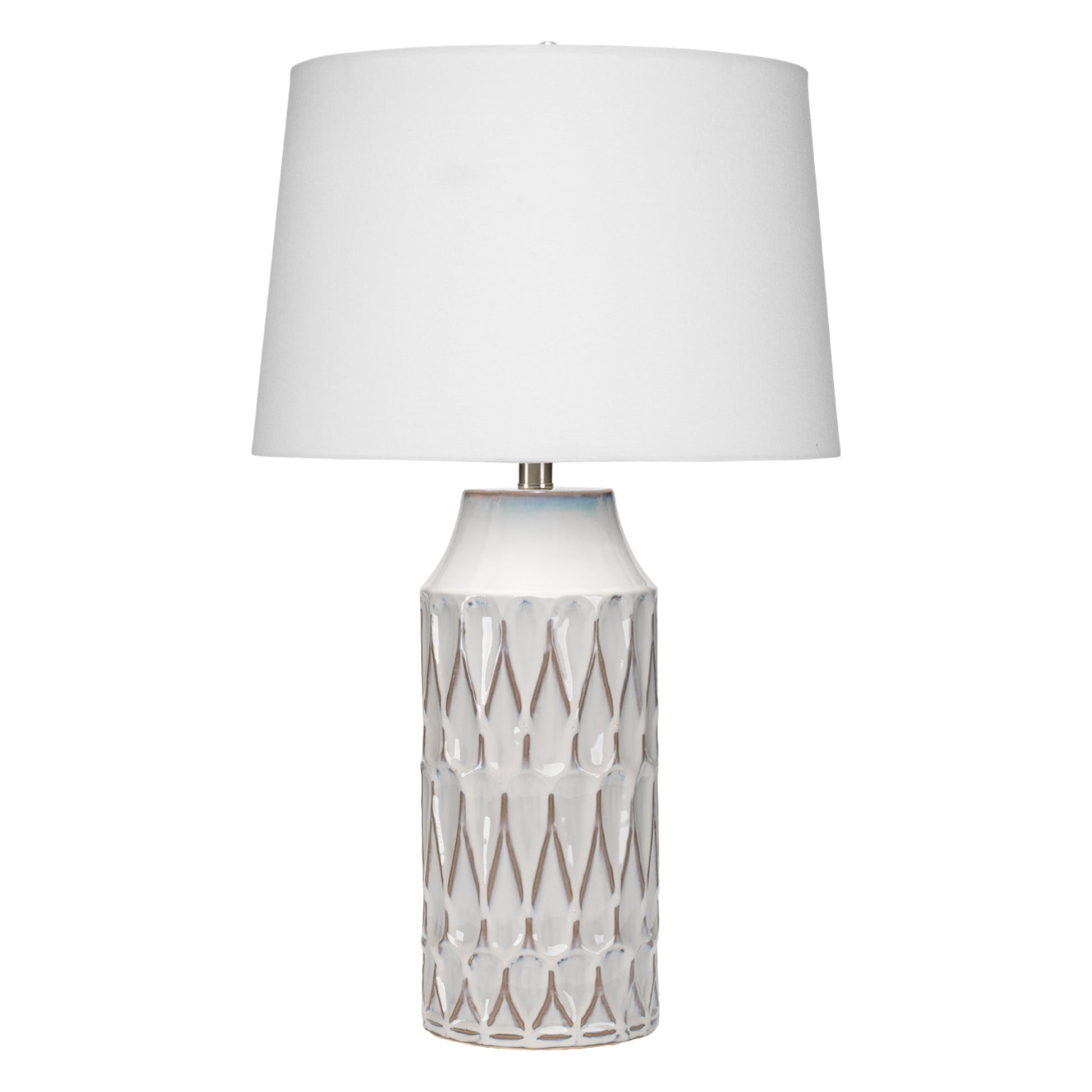 Dalia Ceramic Table Lamp, White by Jamie Young