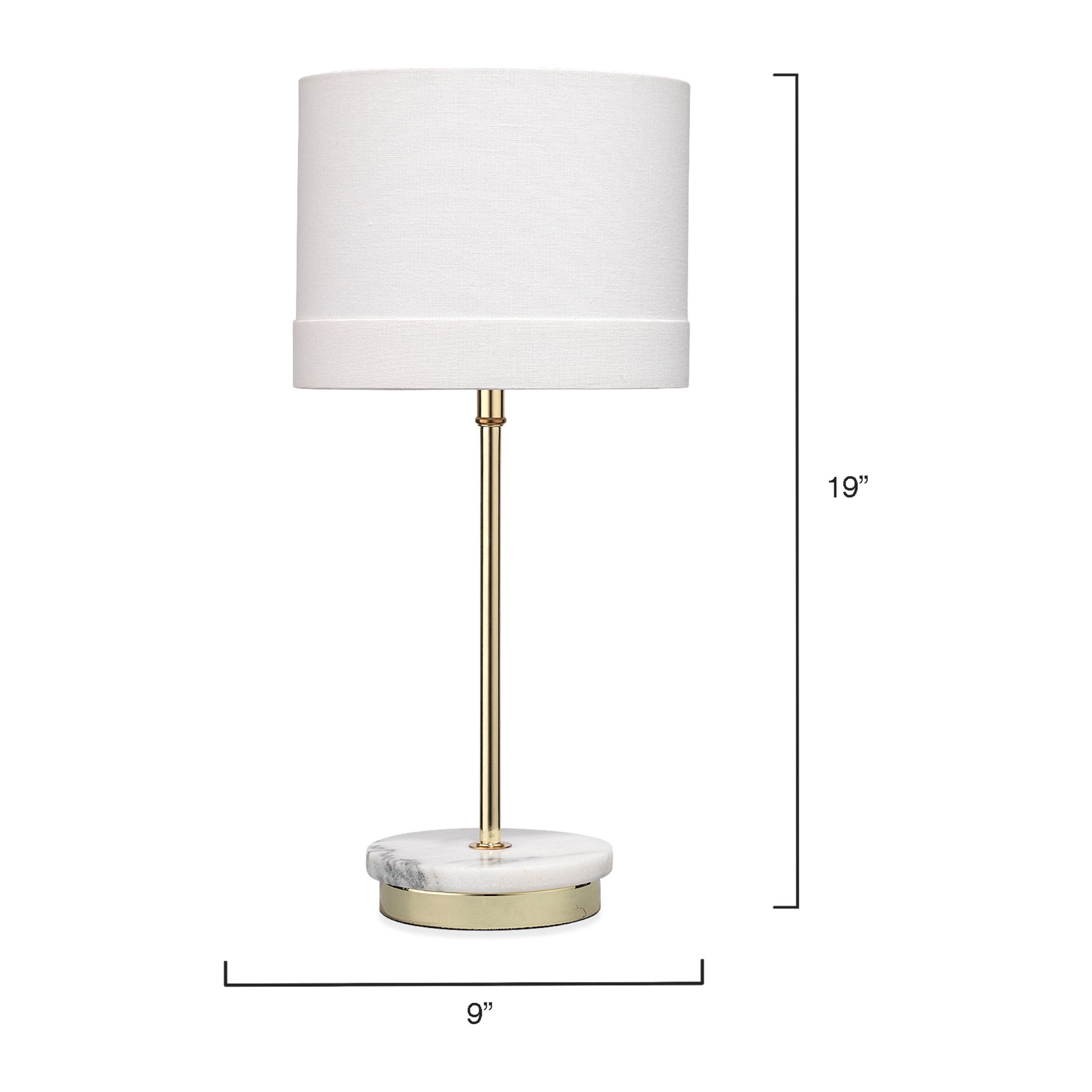 Grace Marble Table Lamp by Jamie Young
